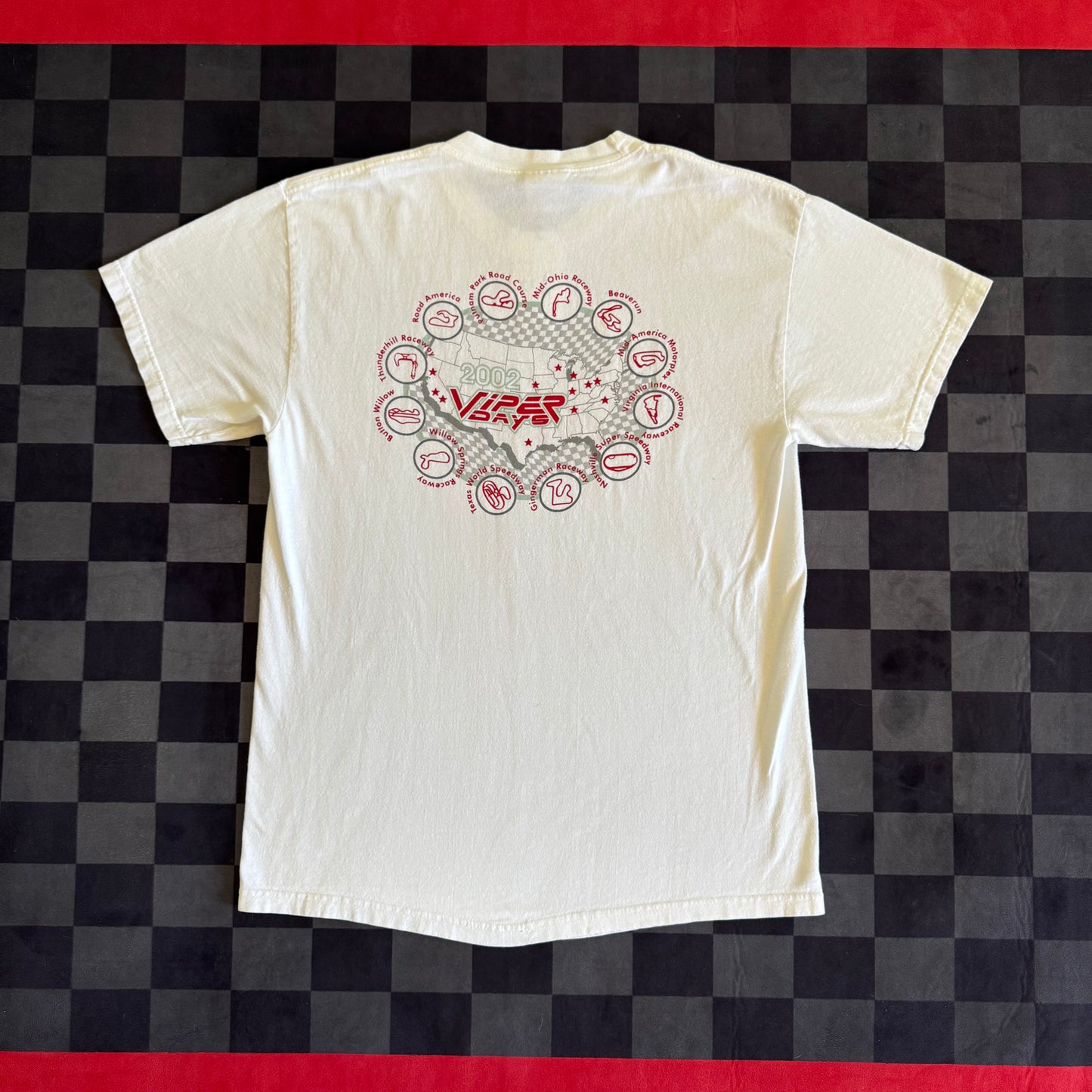 Vintage 2002 Viper Days Challenge Series White T Shirt Size Large