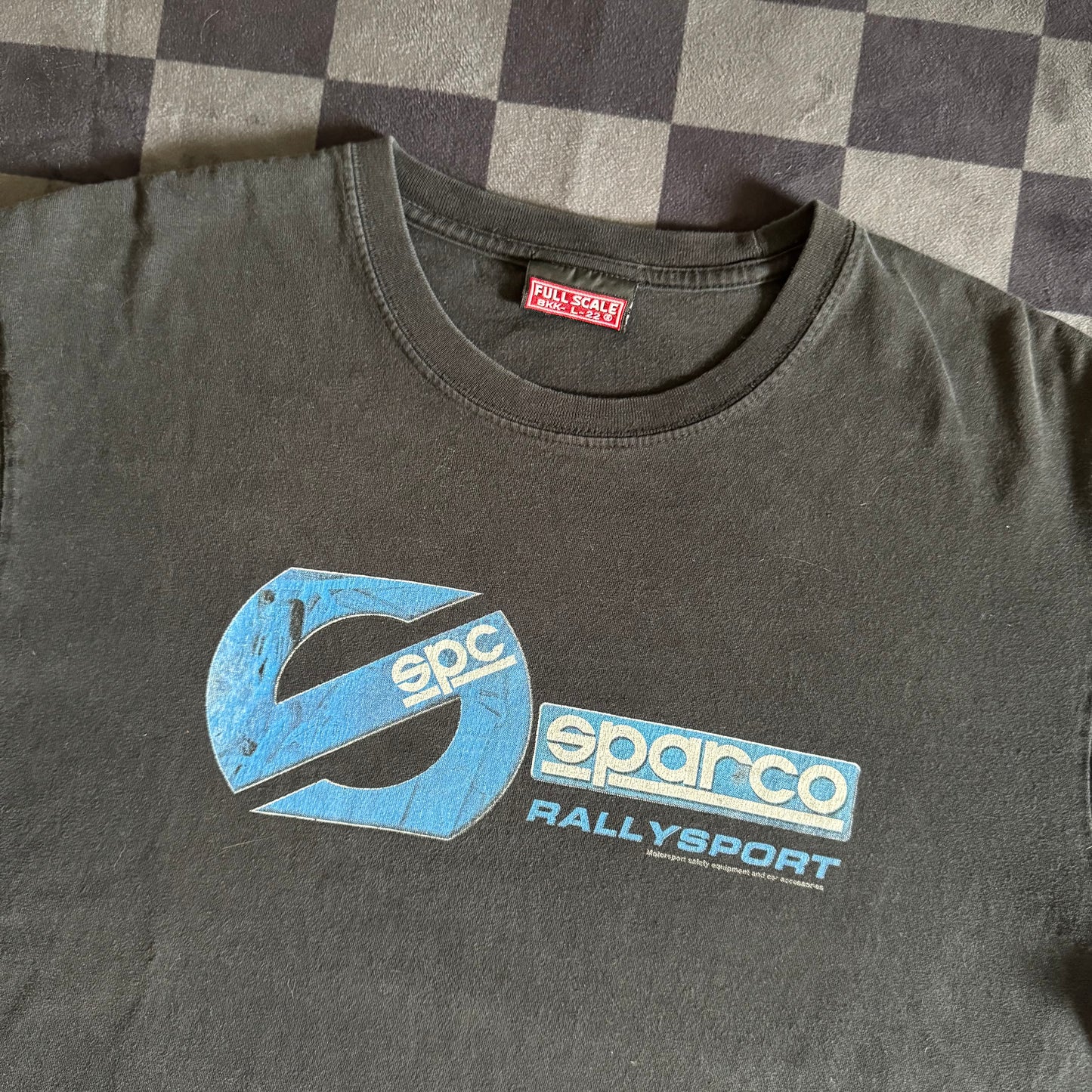 Sparco Rallysport Big Logo Black T-Shirt Large