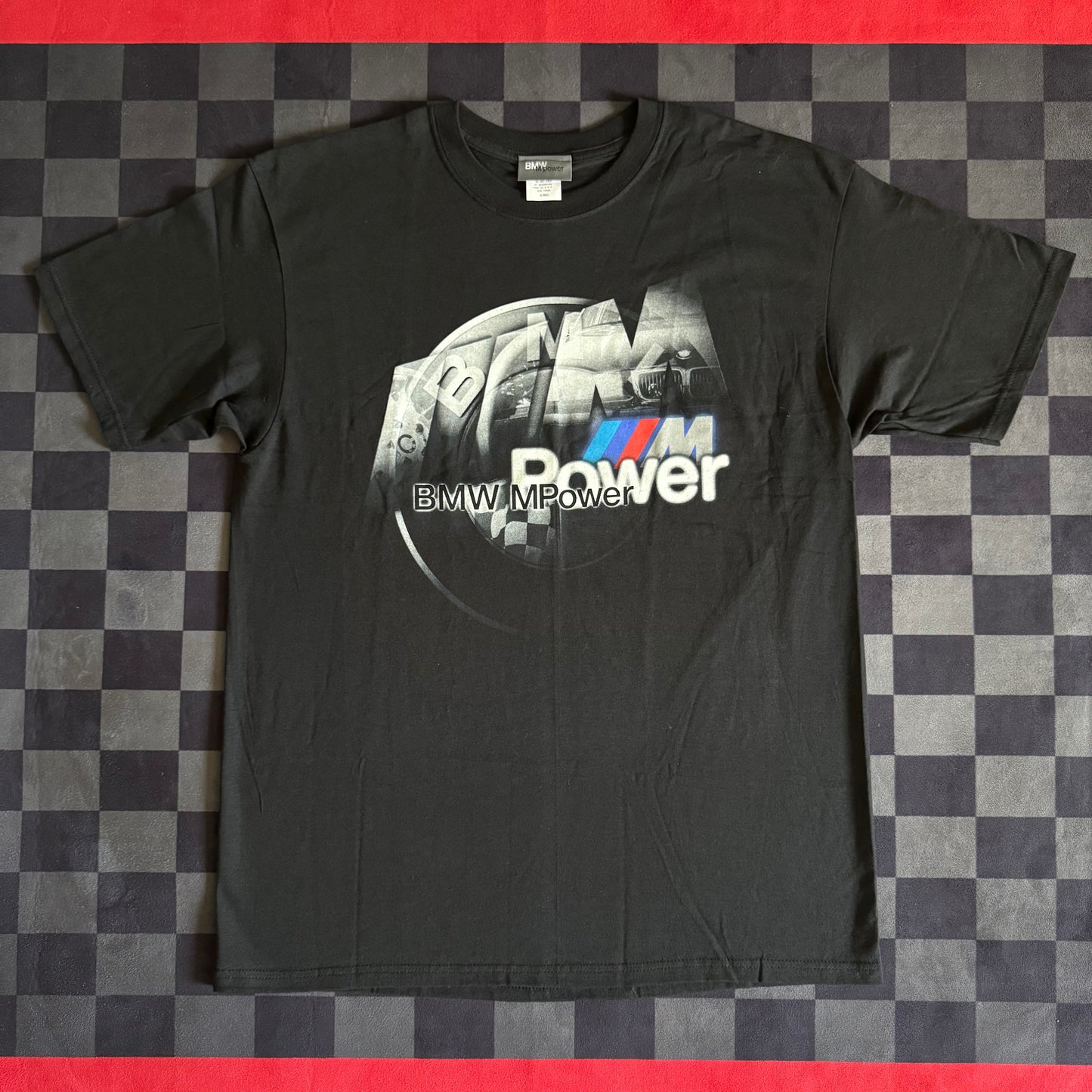 Vintage 90s BMW M Power Black T Shirt Size XL