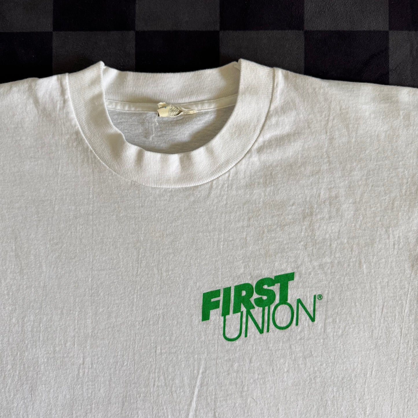 Vintage 90s First Union Porsche 911 White T Shirt Large