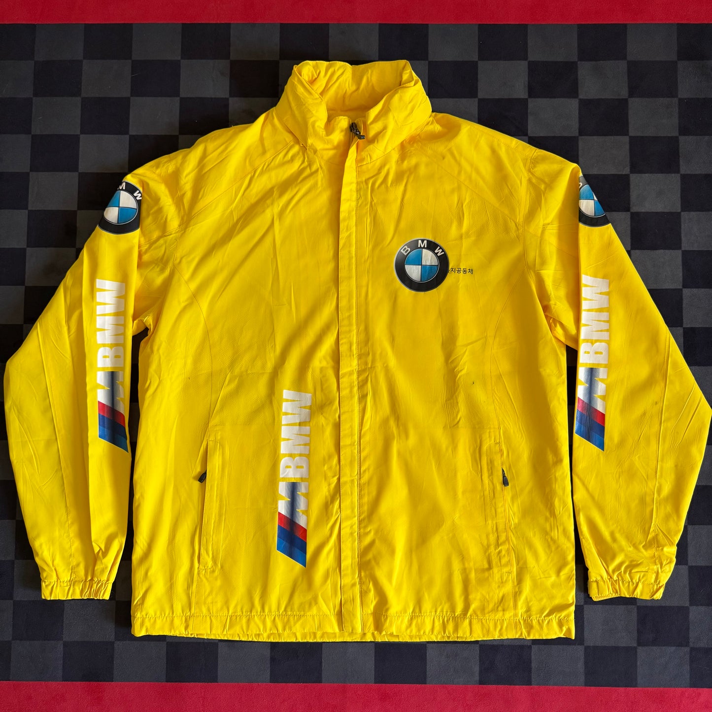 BMW M Power Korea Dealership Yellow Rain Coat Jacket Size XL