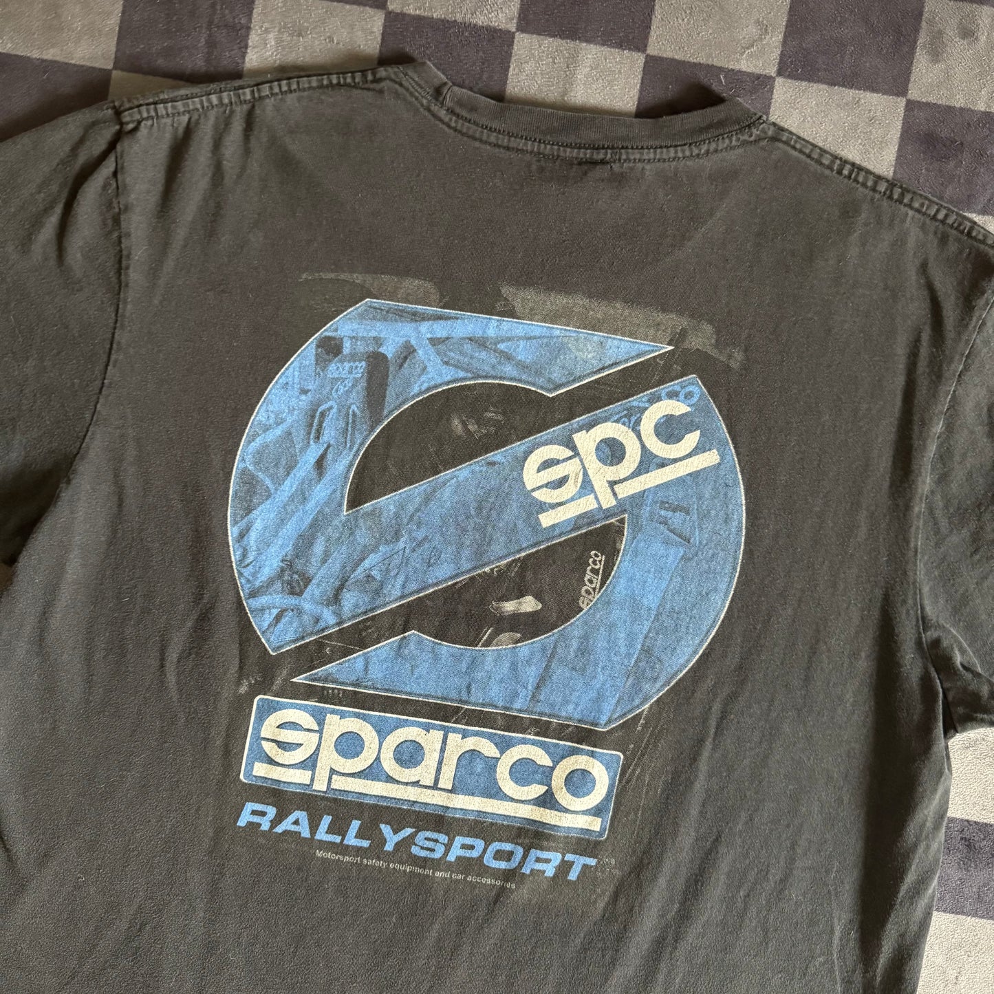Sparco Rallysport Big Logo Black T-Shirt Large
