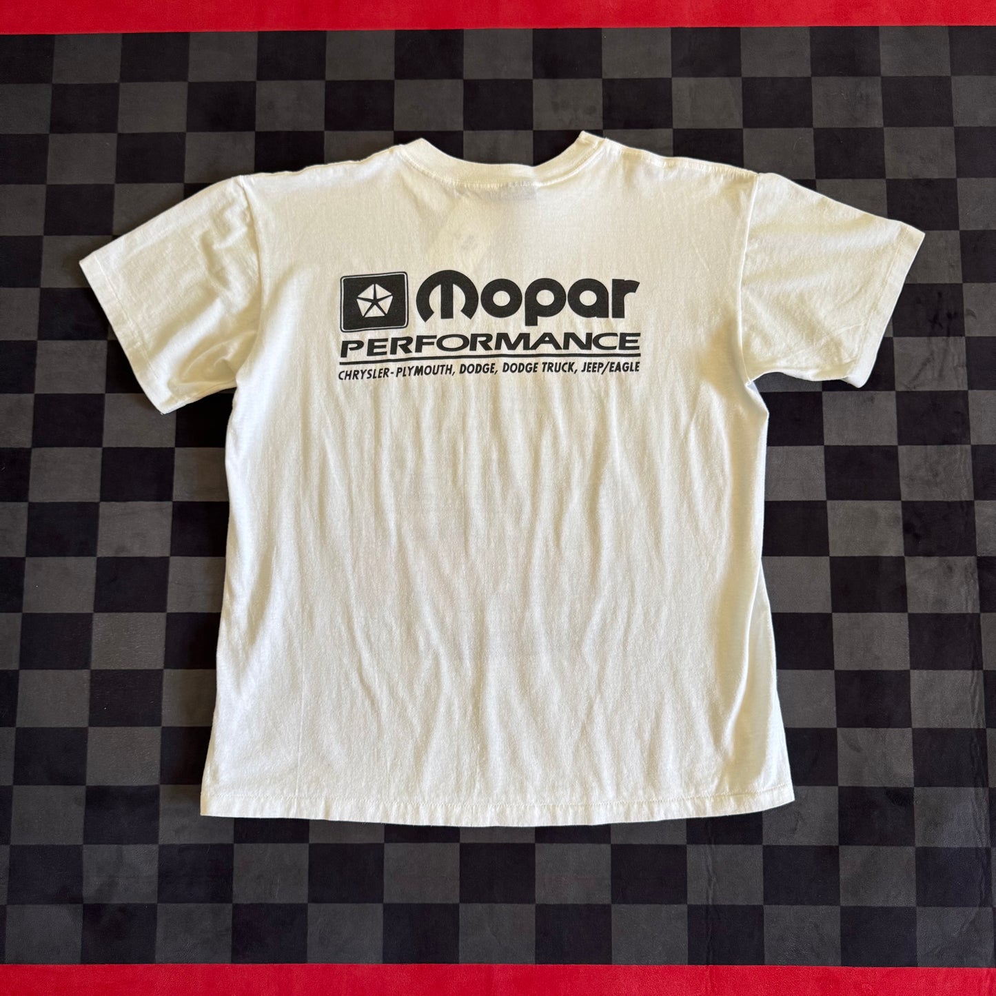 Vintage 1993 Mopar Muscle Club Nationals White T Shirt Size Large