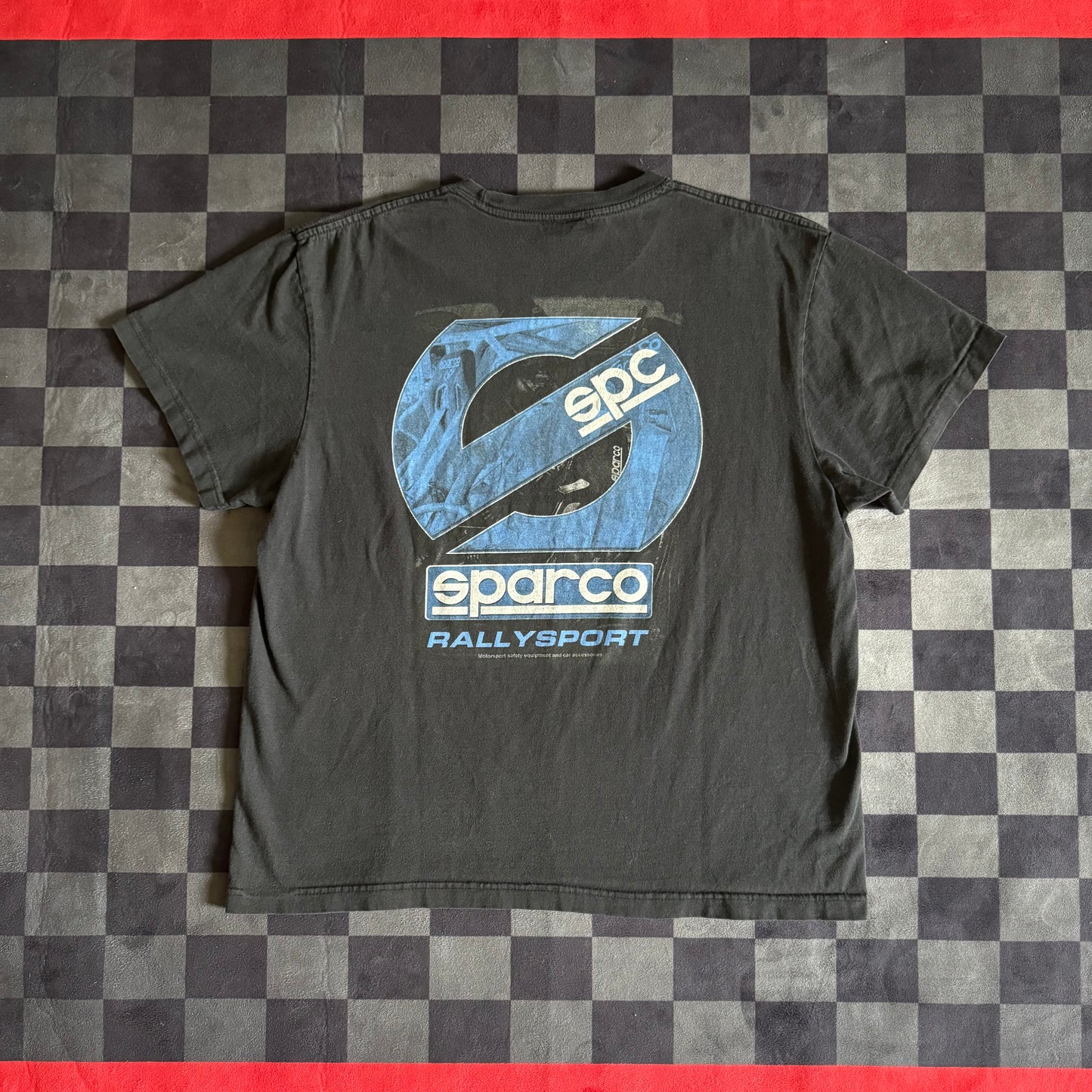 Sparco Rallysport Big Logo Black T-Shirt Large