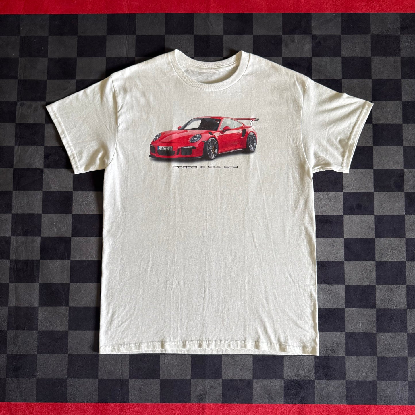 Porsche 911 GT3 White T-Shirt Large