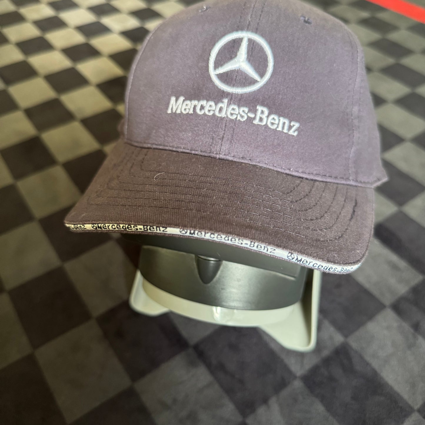 Vintage Mercedes Benz Navy Strapback Hat Cap