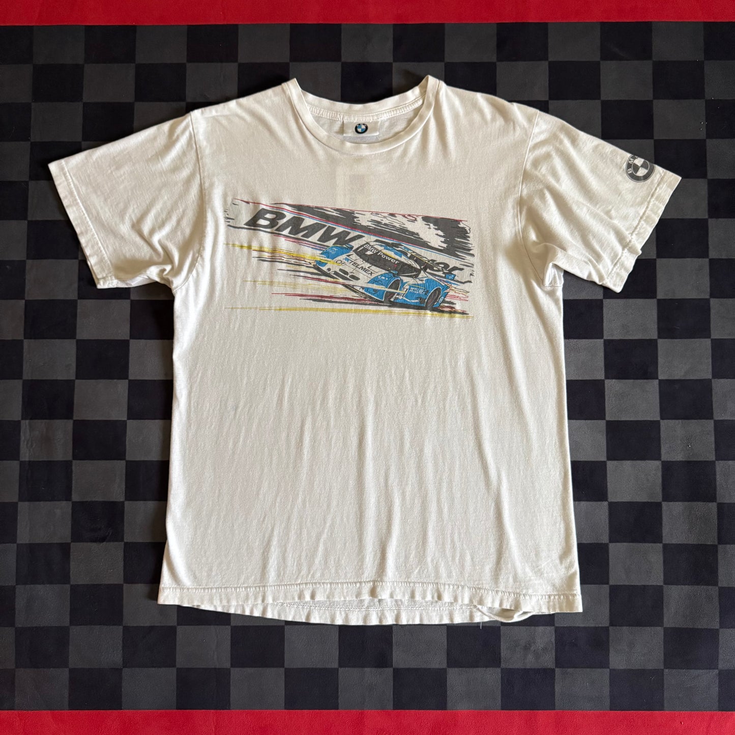 Vintage BMW Power Telmex Rolex 24 Daytona Racing T Shirt Large