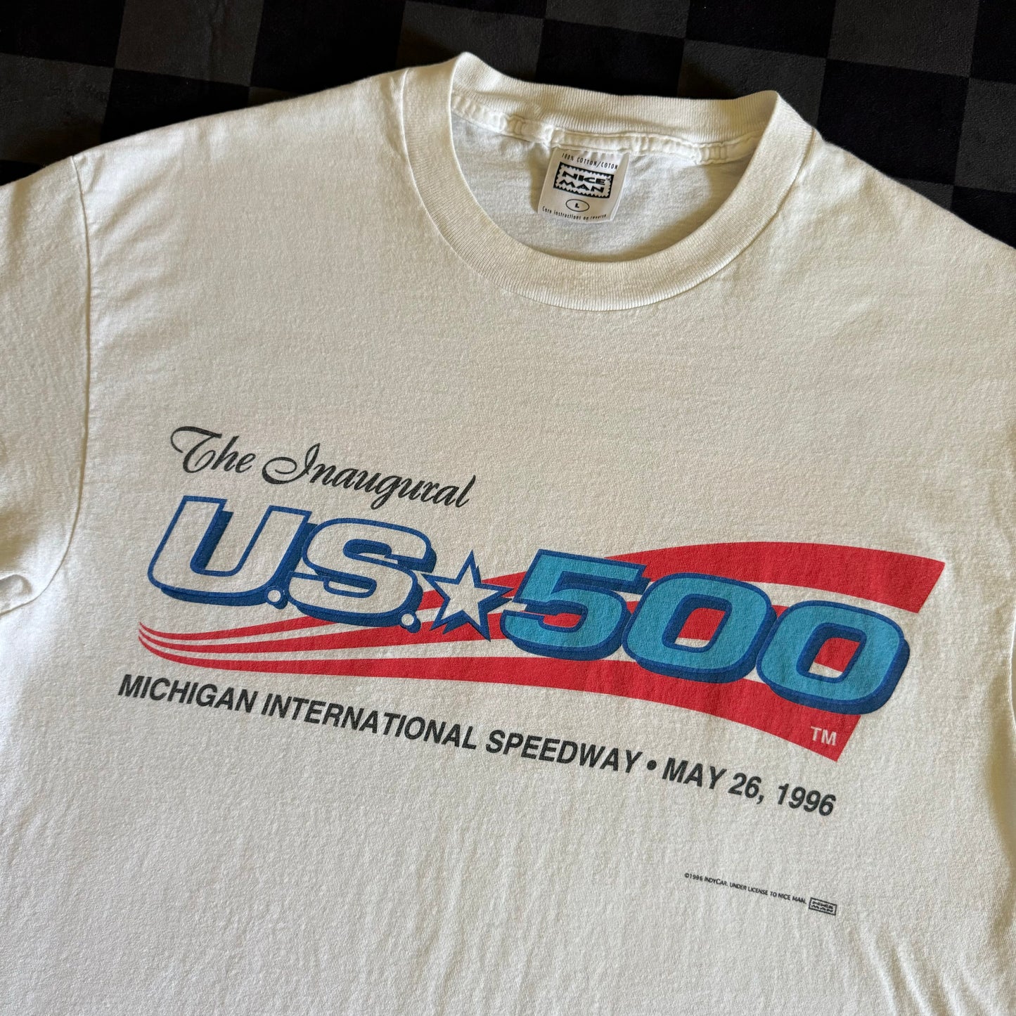 1996 US 500 White T Shirt XL