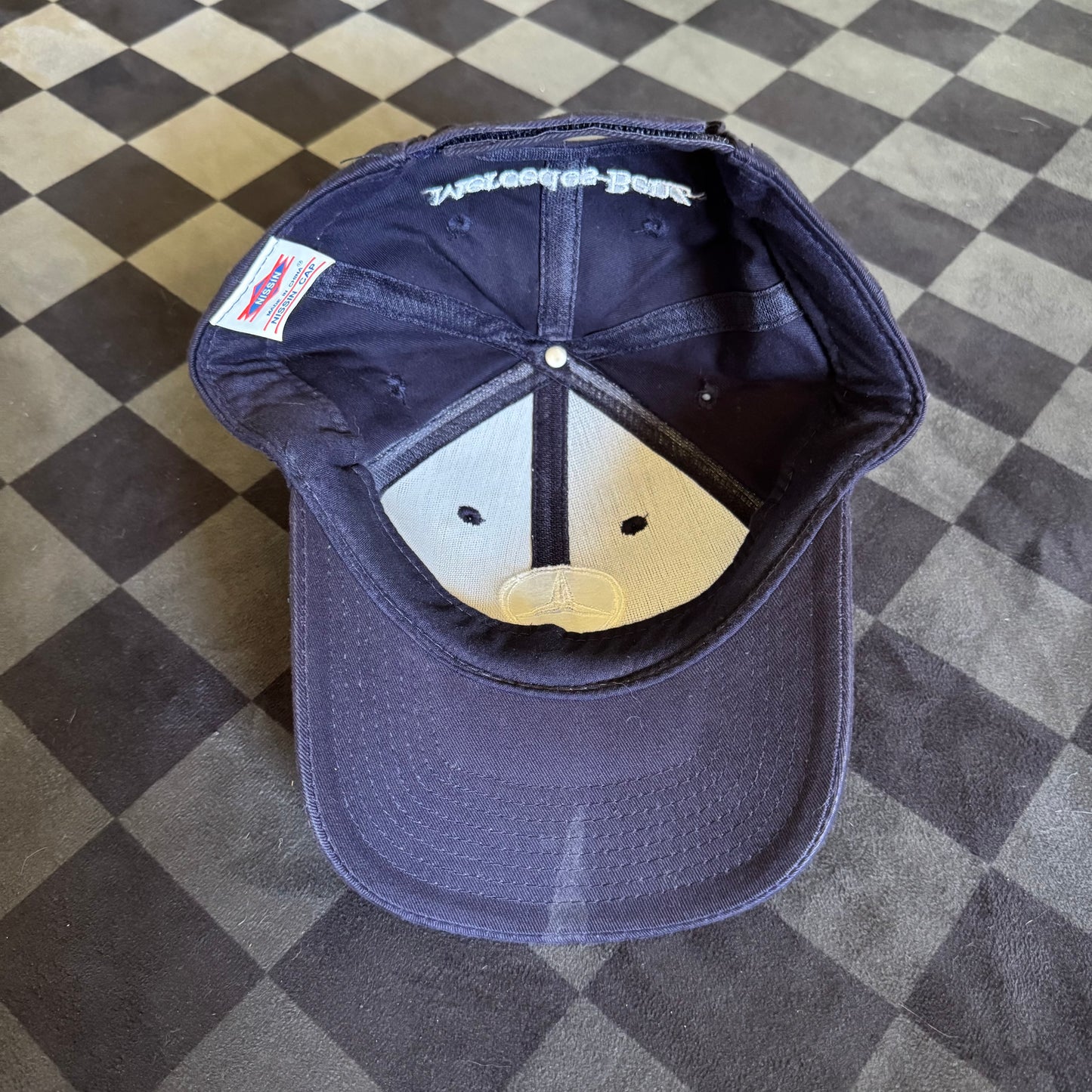 Vintage Mercedes Benz Star Navy Hat Cap