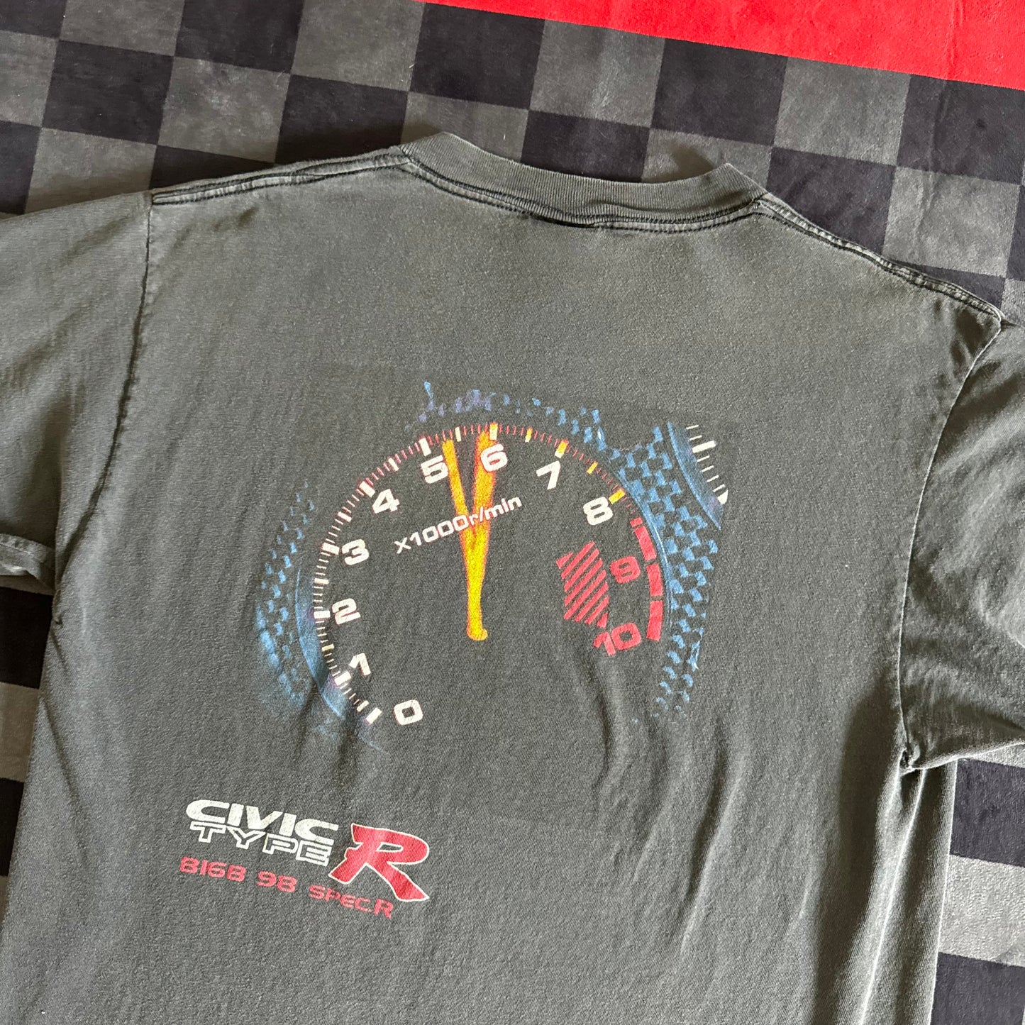 Honda Civic Type R B16B Spec R Speedometer T Shirt Large