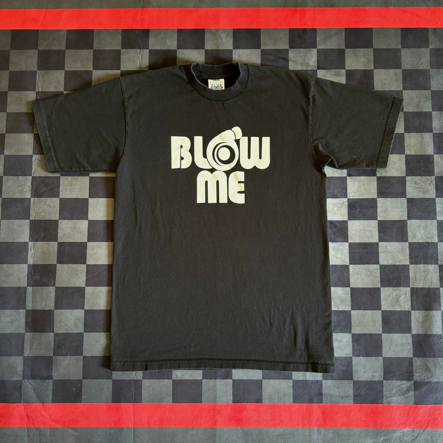 Vintage Parody Turbo 'Blow Me' Black T Shirt Large