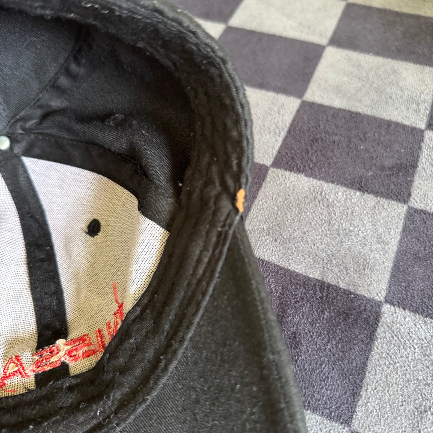 Vintage Nissan Black Strapback Hat Cap
