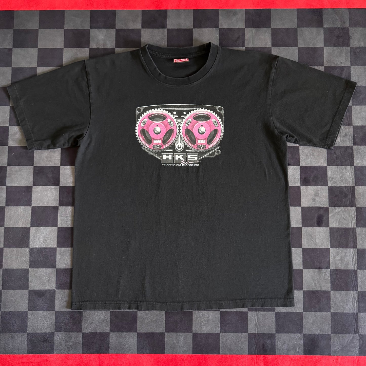2000s HKS Evolution Adjustable Cams Black T Shirt Large