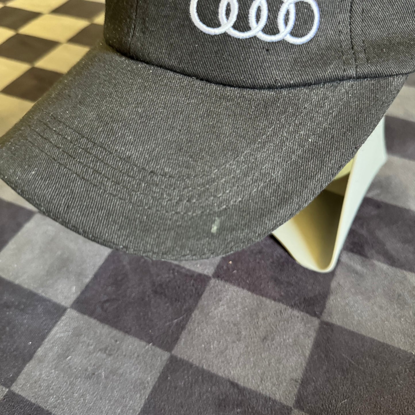 Audi Motorsports Black White Hat Cap
