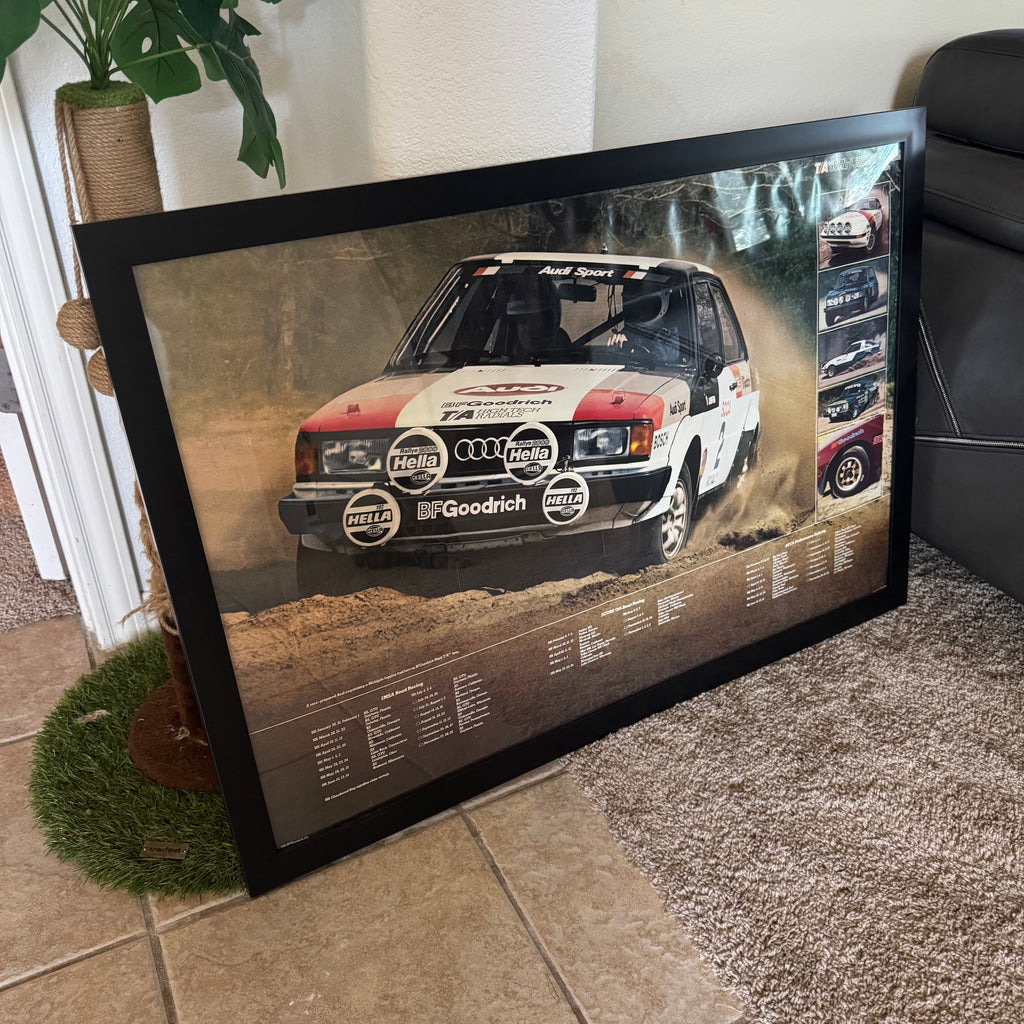 1981 BF Goodrich Tires IMSA Off-Road Rally Schedule Framed Poster