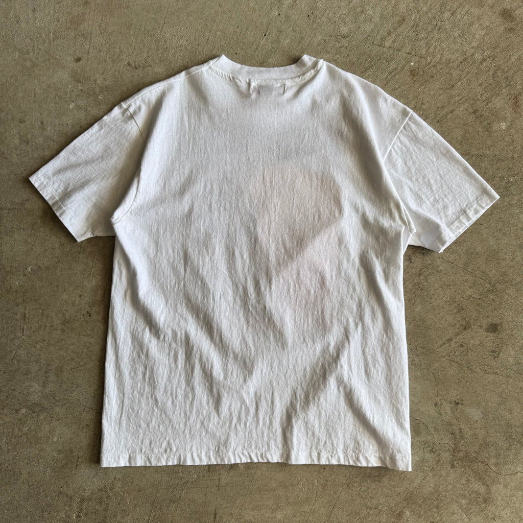 80s Porsche Limited 6 Hours of Fuji 1982 White Victory Poster T Shirt (L)