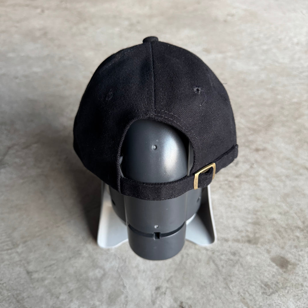 90s Porsche Design Aspen Embroidered Black Strapback Hat