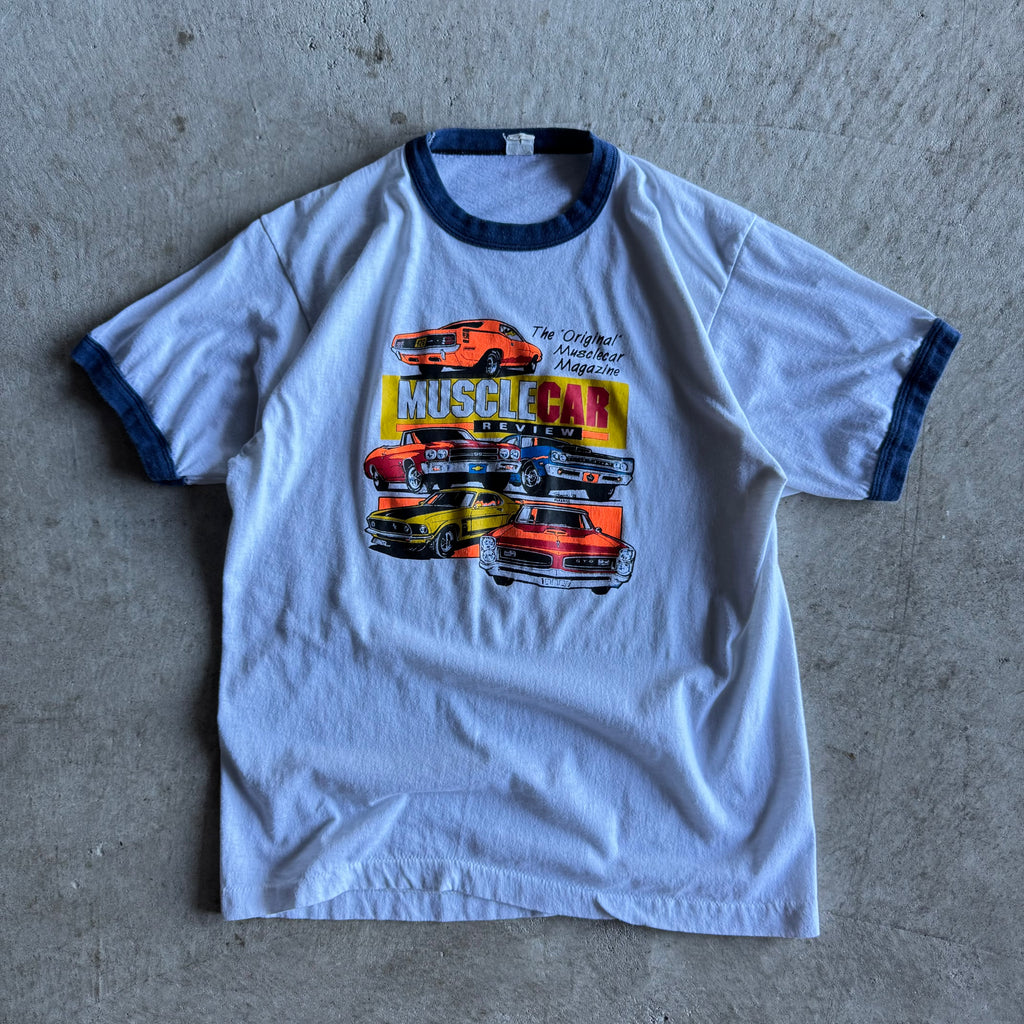 1988 Muscle Car Review Magazine Ringer T Shirt (M)