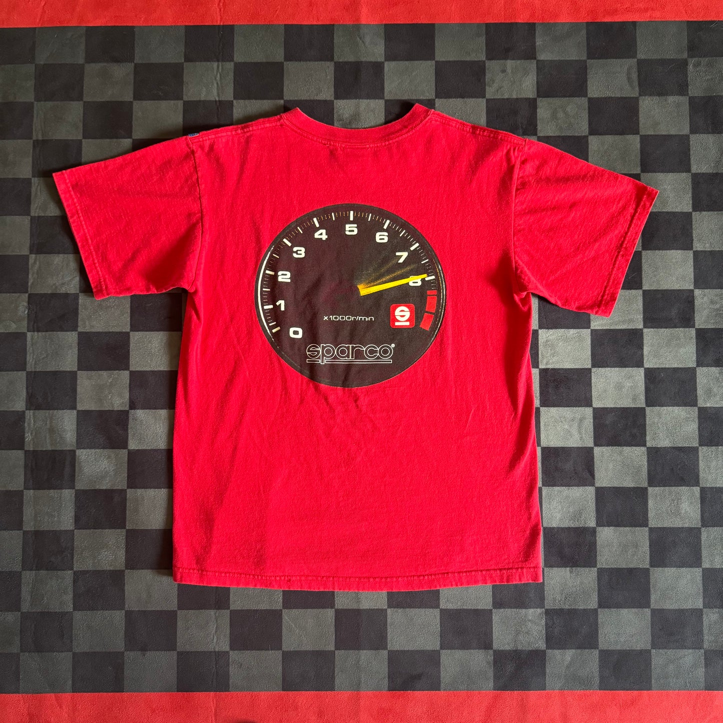 Sparco Speedometer Red T-Shirt Medium