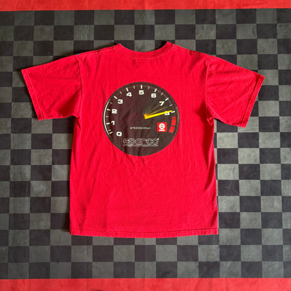 Sparco Speedometer Red T-Shirt Medium