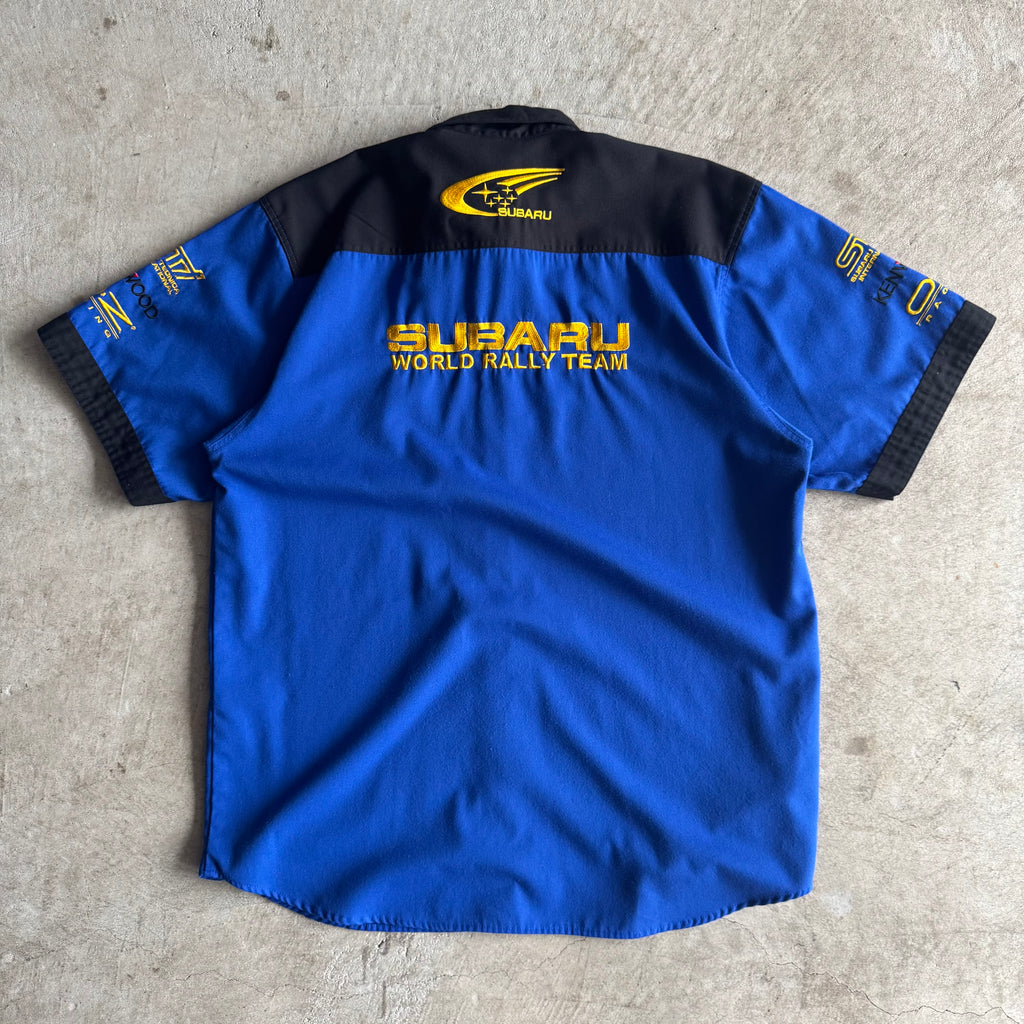 90s Subaru World Rally Team Button Up Shirt (XL)