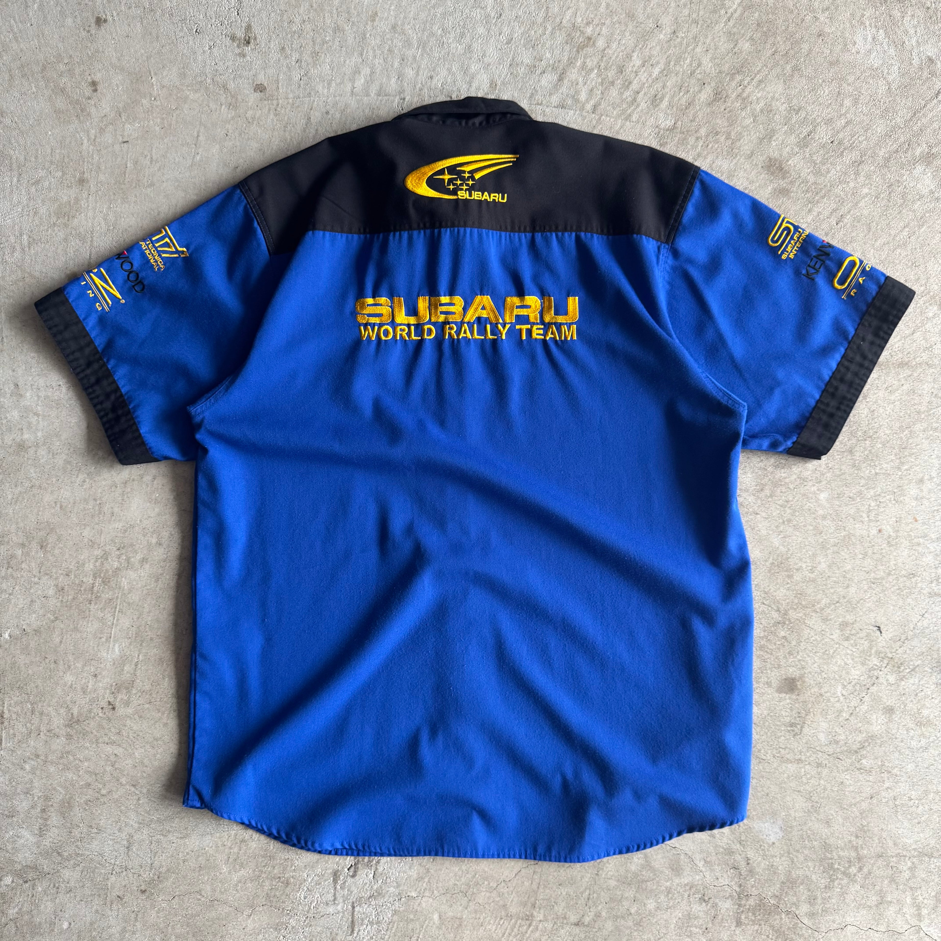 90s Subaru World Rally Team Button Up Shirt (XL)
