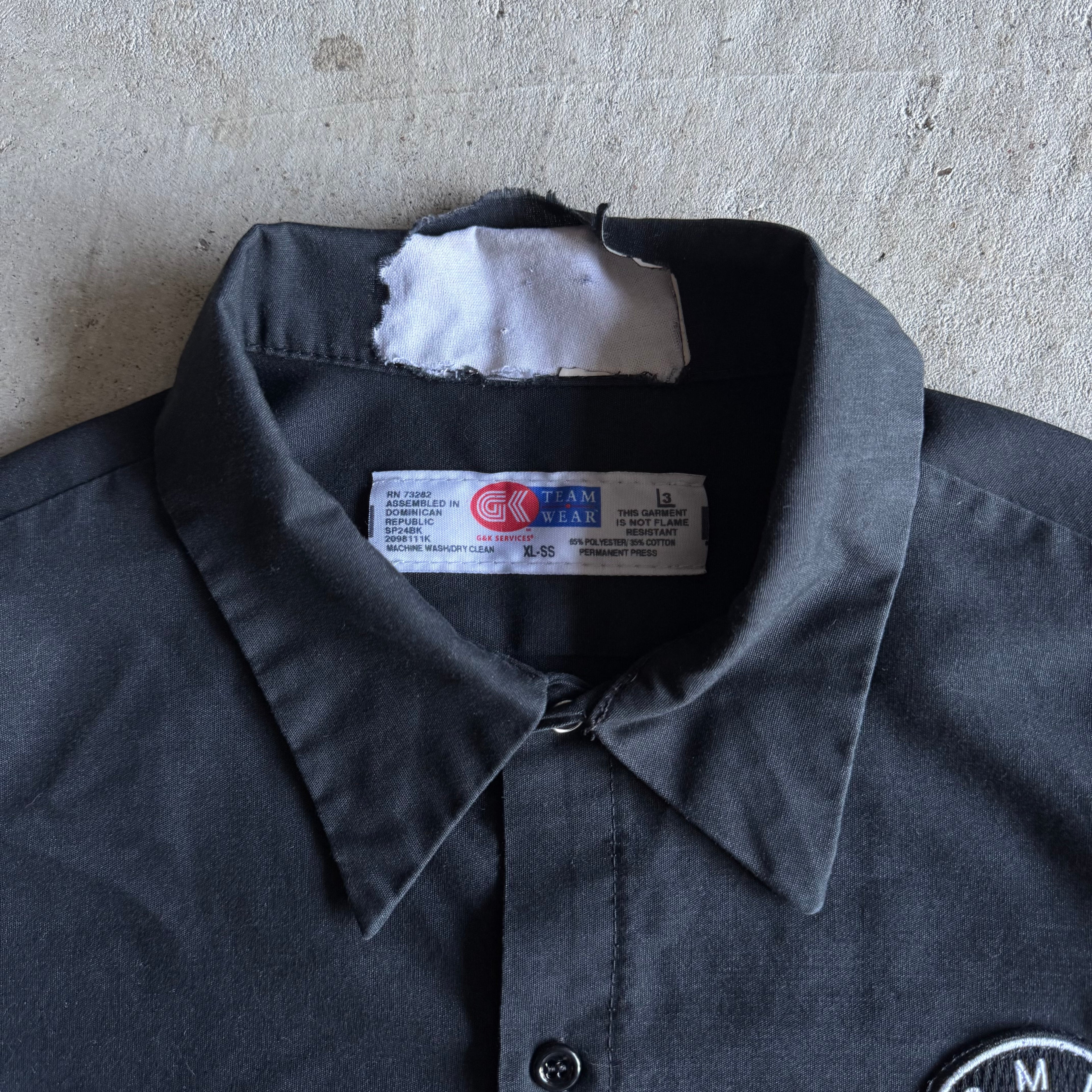 90s BMW Mechanic Button Up Shirt (L)