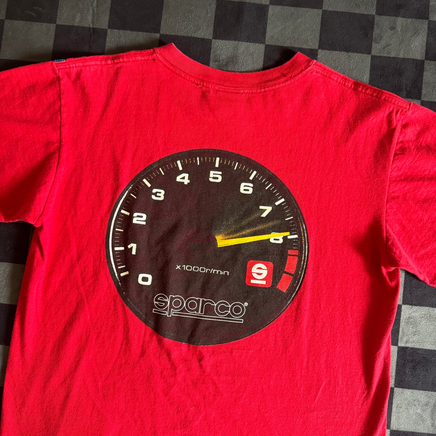 Sparco Speedometer Red T-Shirt Medium