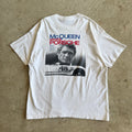 90s Porsche Steve McQueen Drives for Porsche White T Shirt (XL)