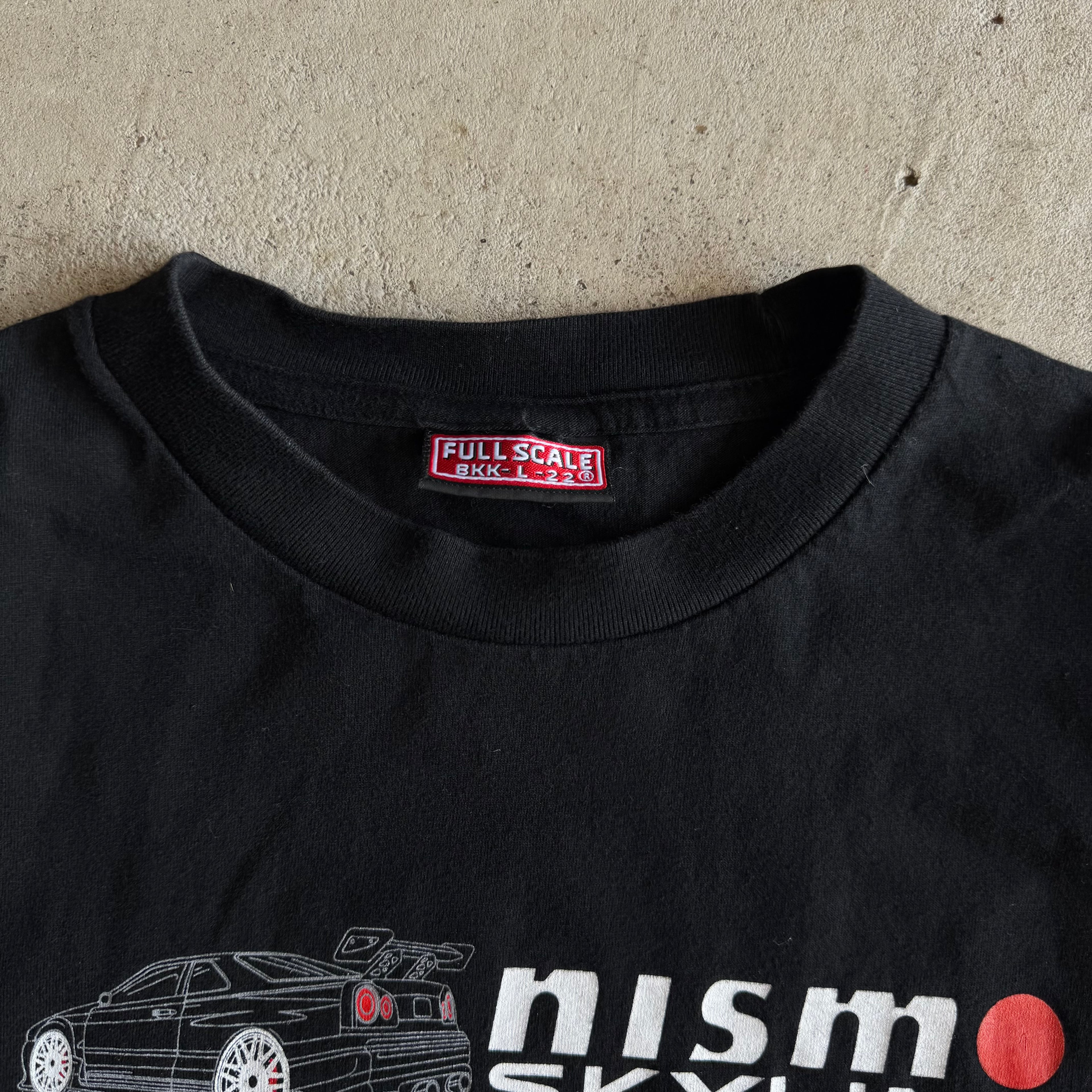 90s Nismo Nissan Skyline GT-R R34 Black T Shirt (L)