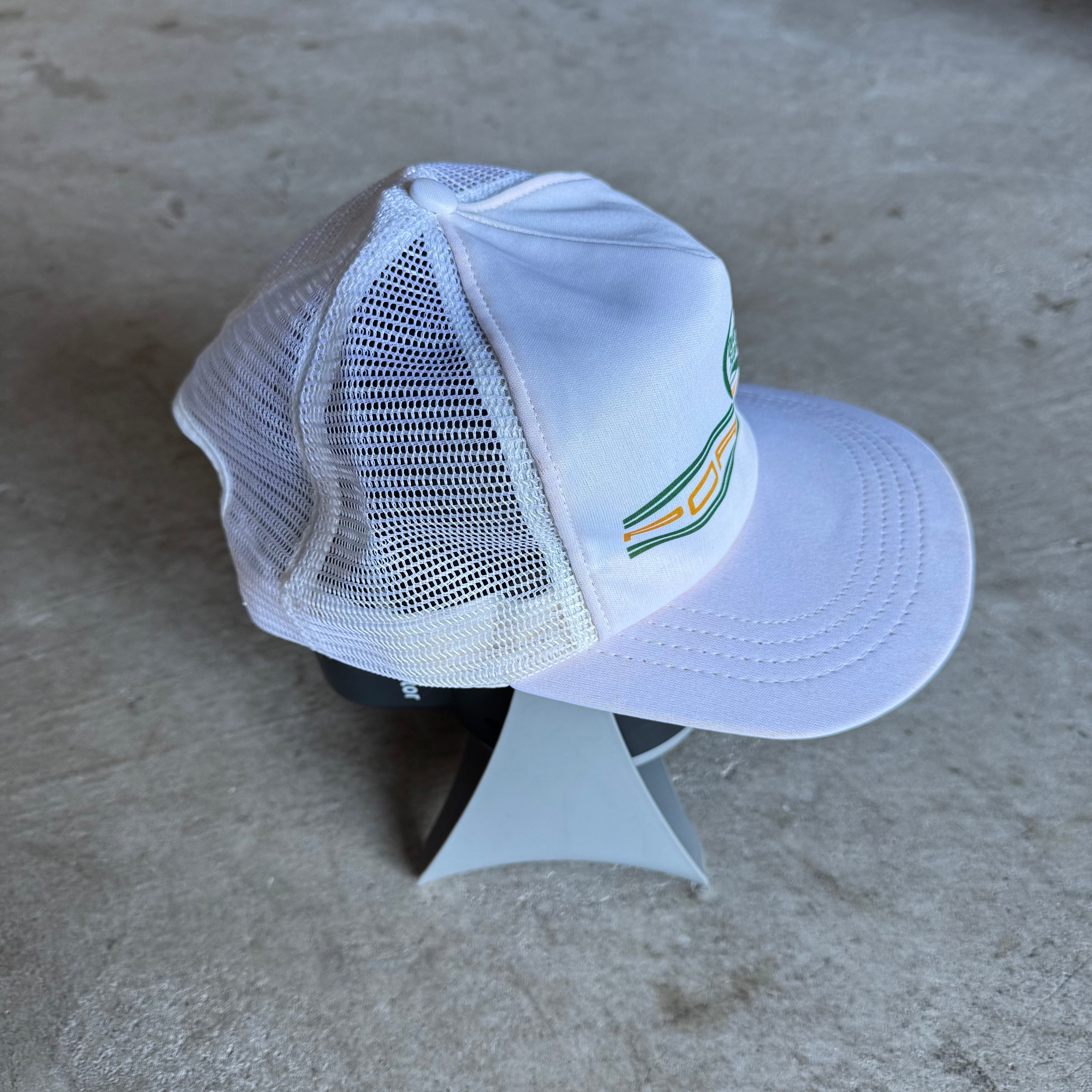 80s Porsche Quaker State Indy Racing White SnapBack Hat