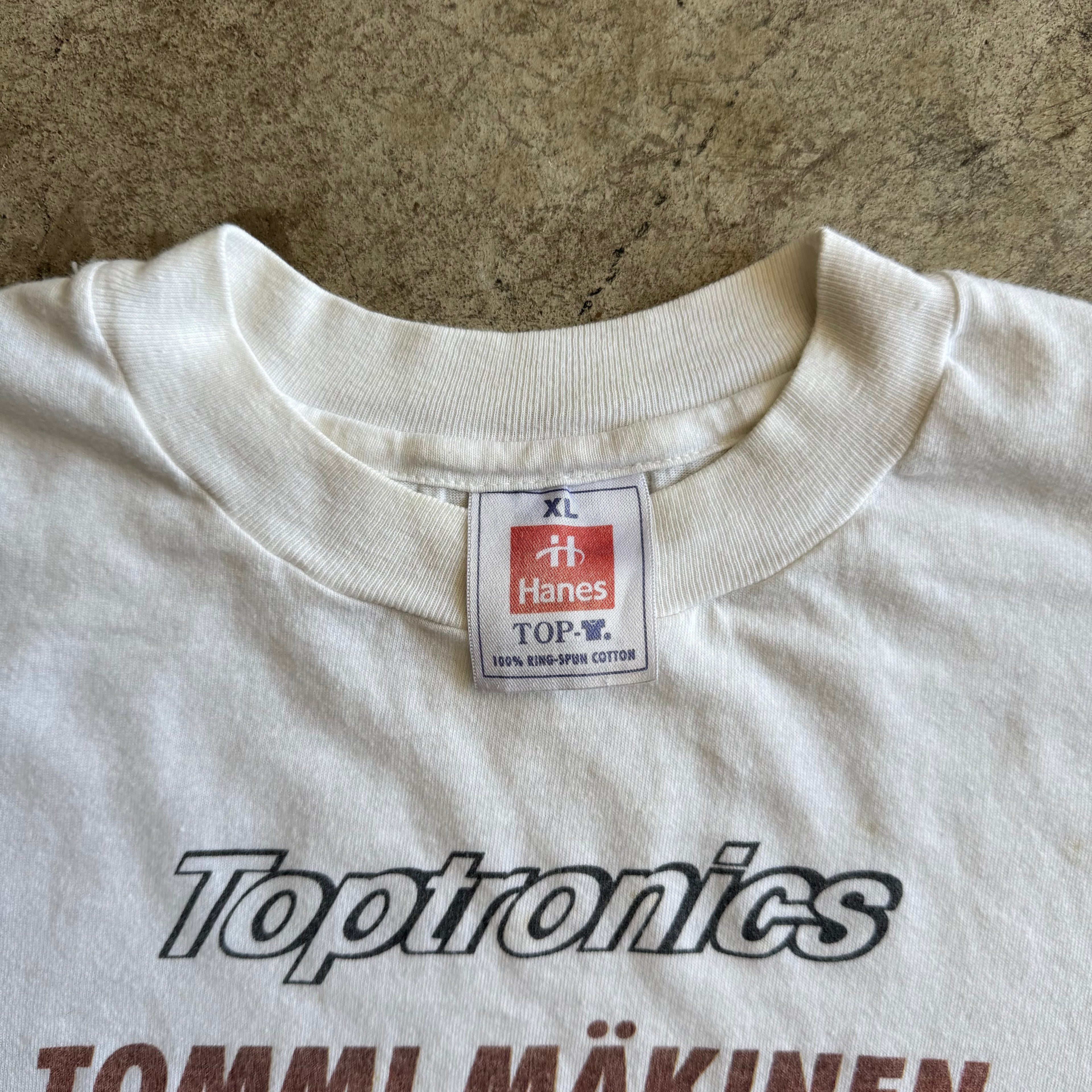 90s Tommi Makinen Toptronics Rally Championship Cover White Shirt (XL)