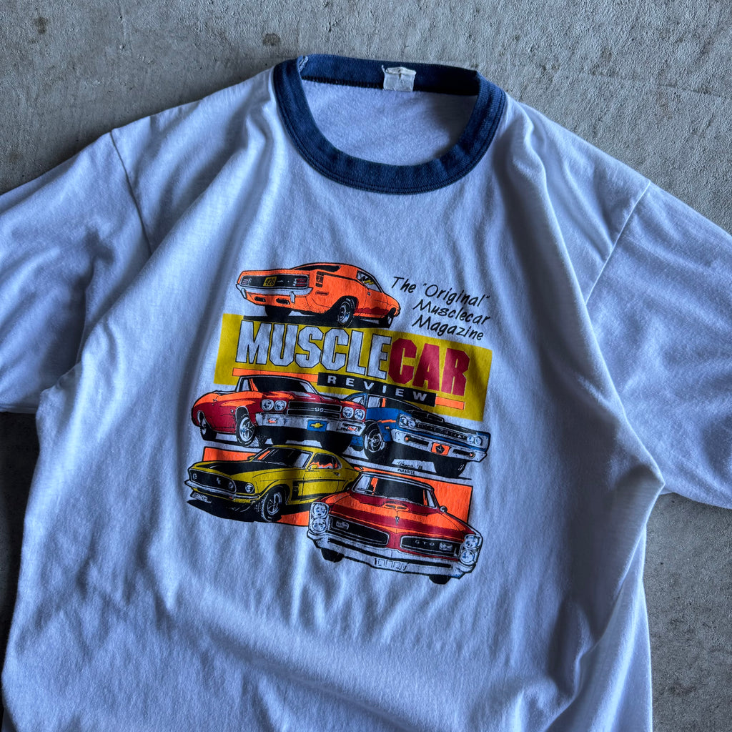 1988 Muscle Car Review Magazine Ringer T Shirt (M)