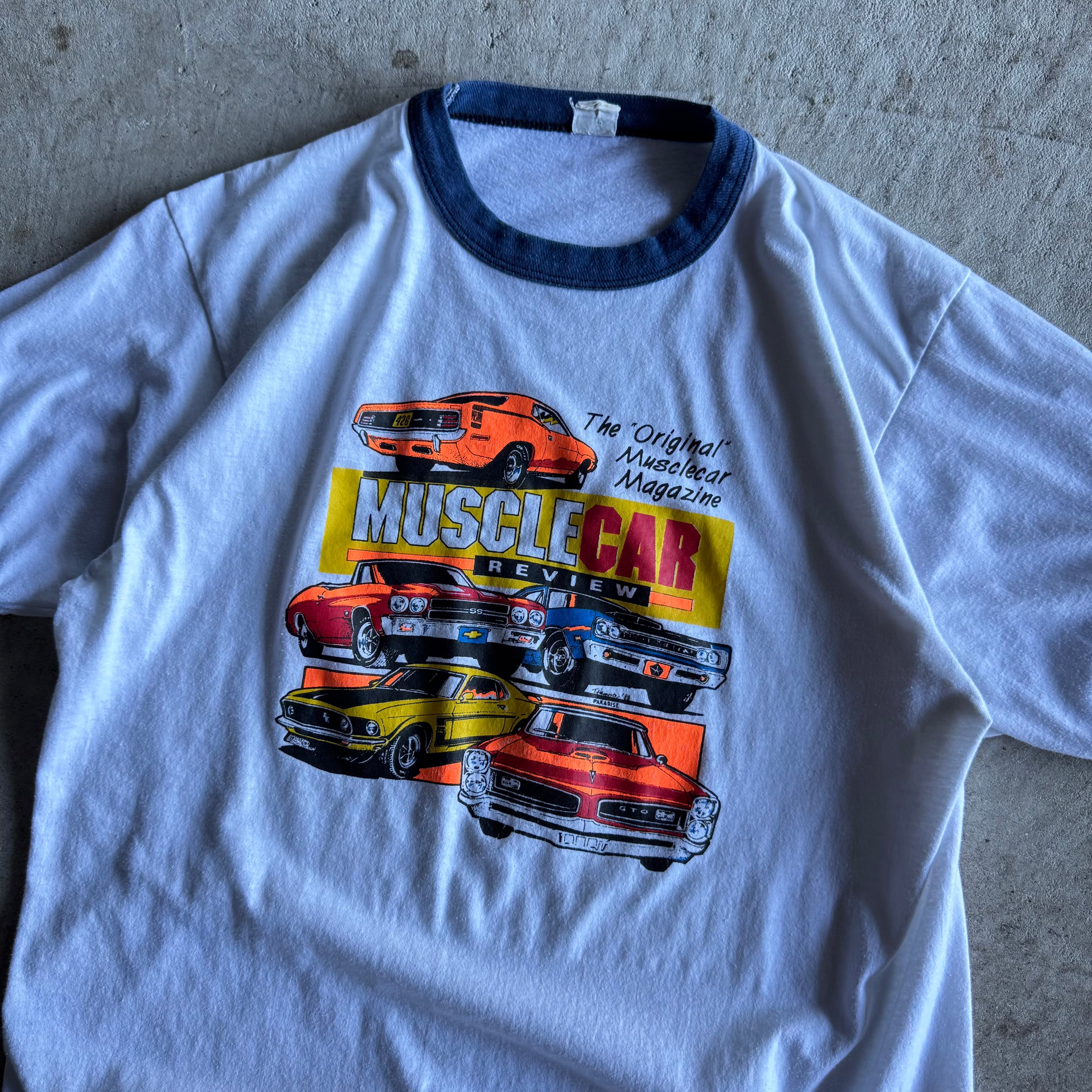 1988 Muscle Car Review Magazine Ringer T Shirt (M)