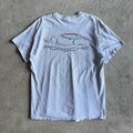 90s Porsche 911 Multi-Color Silhouette Grey T Shirt (L)