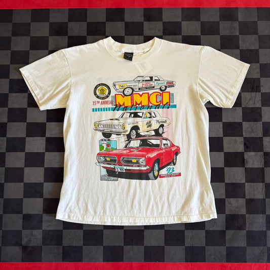 Vintage 1993 Mopar Muscle Club Nationals White T Shirt Size Large