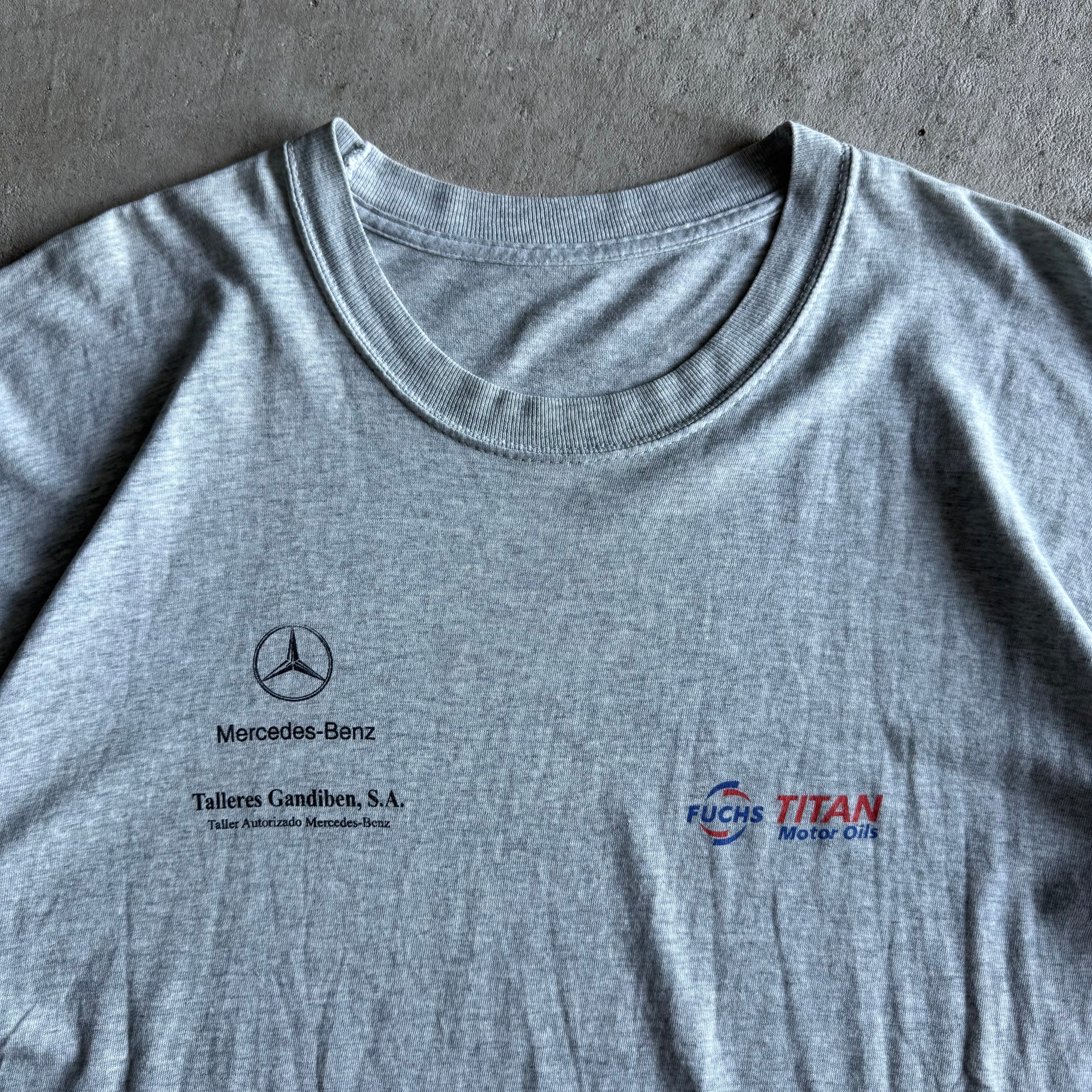 Vintage Mercedes-Benz CLK DTM Dealership Grey T Shirt Size Large