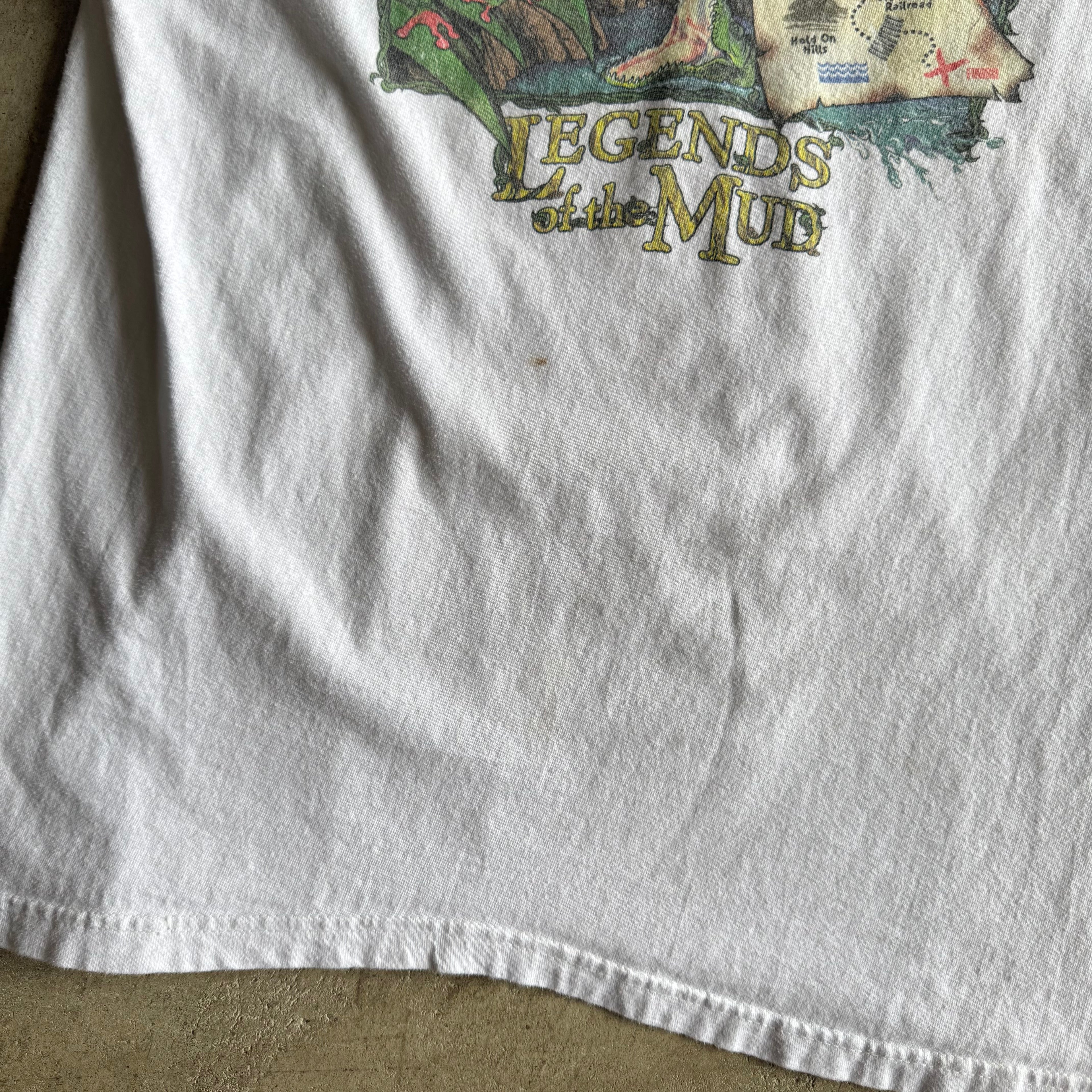 Vintage 2001 Land Rover Palm Beach Legends of the Mud White T Shirt Size XL