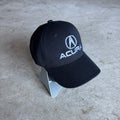 90s Acura Embroidered Black Strapback Hat