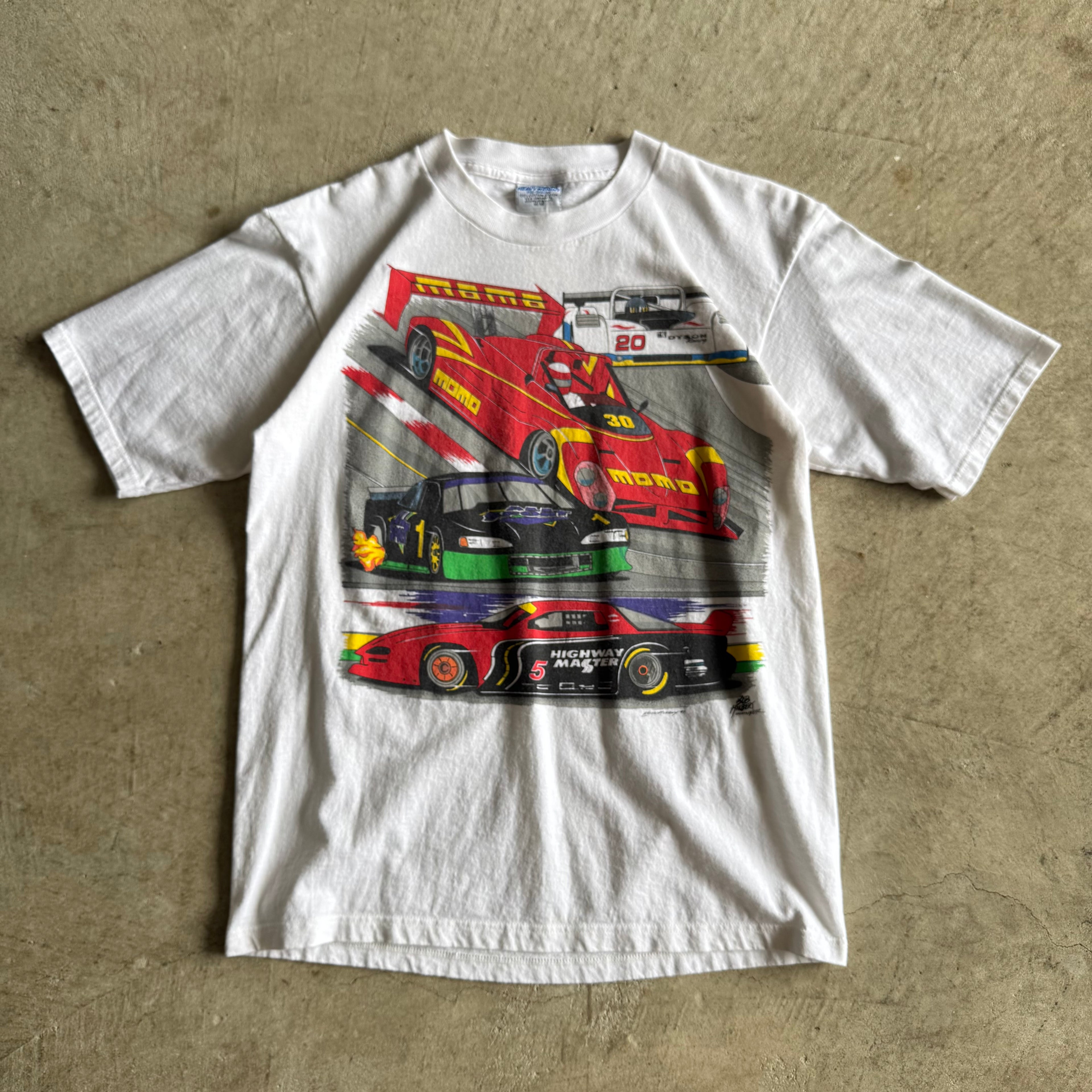 Vintage 90s 1997 Dodge Grand Prix Lime Rock T Shirt Size Medium