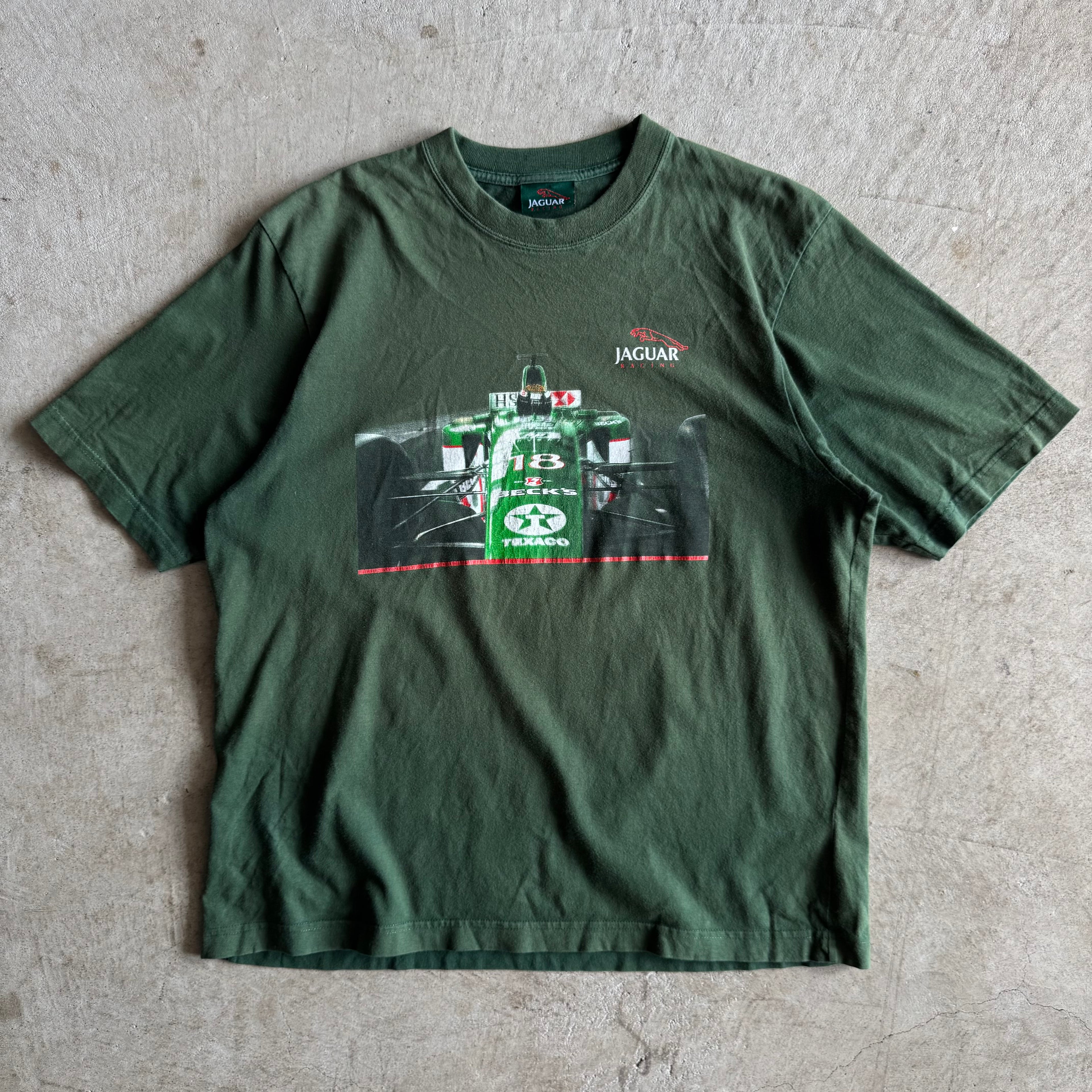 2000s Jaguar Racing Ford Formula 1 F1 Green T Shirt (M)