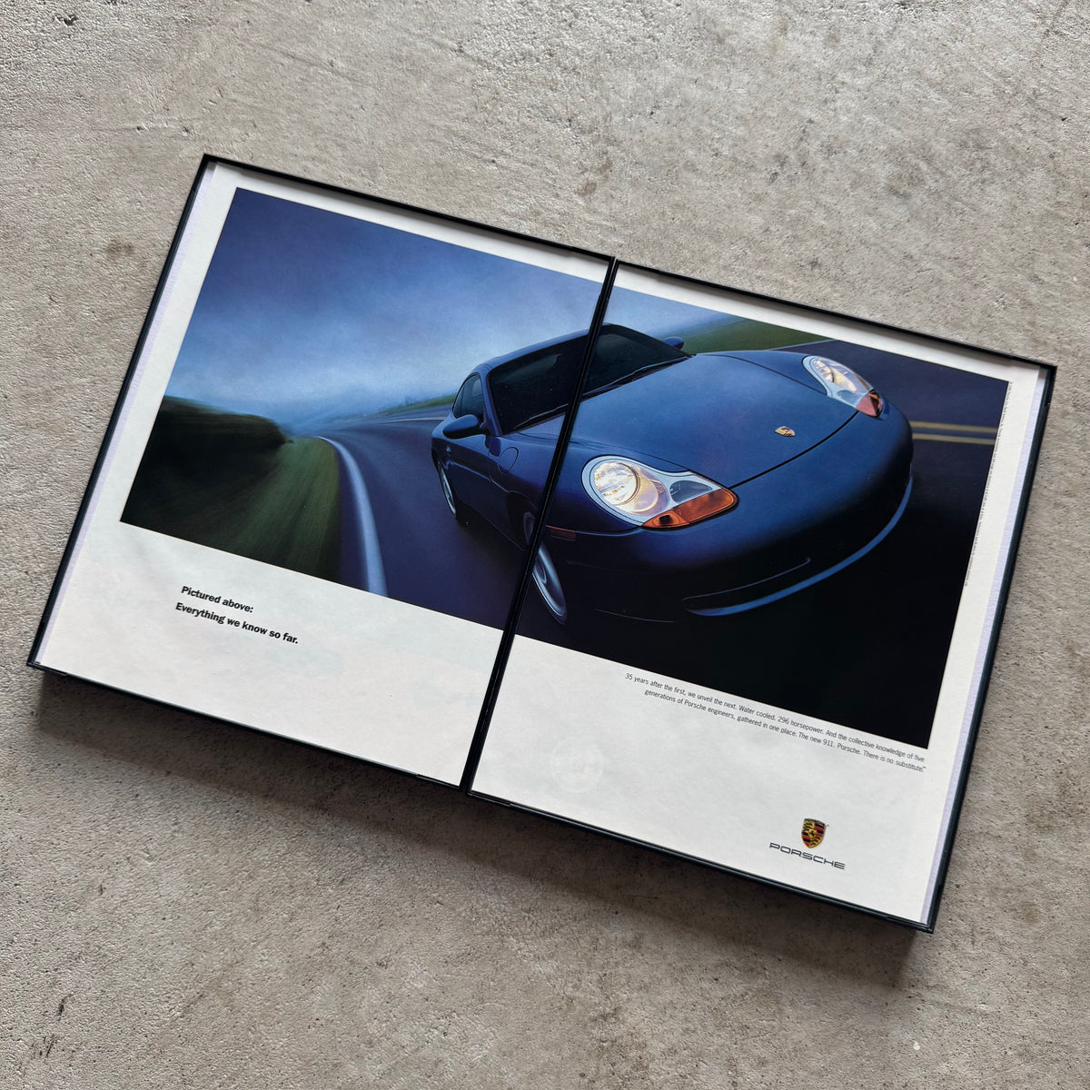 1998 Porsche Everything We Know Framed Advertisement