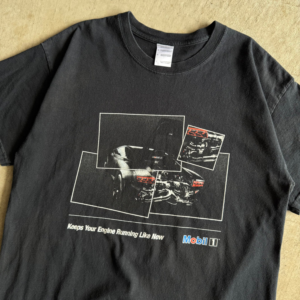 2000s Mobil 1 Oil Lamborghini Black T Shirt (L)