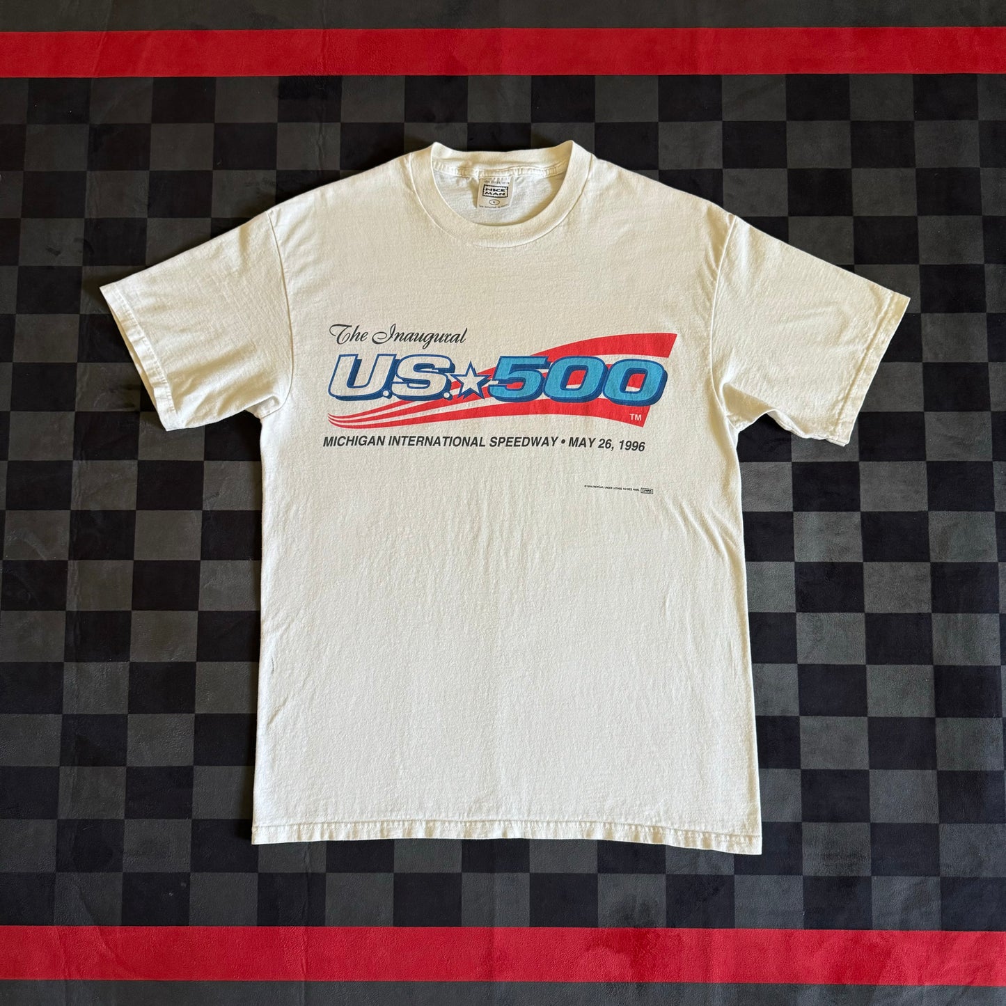1996 US 500 White T Shirt XL