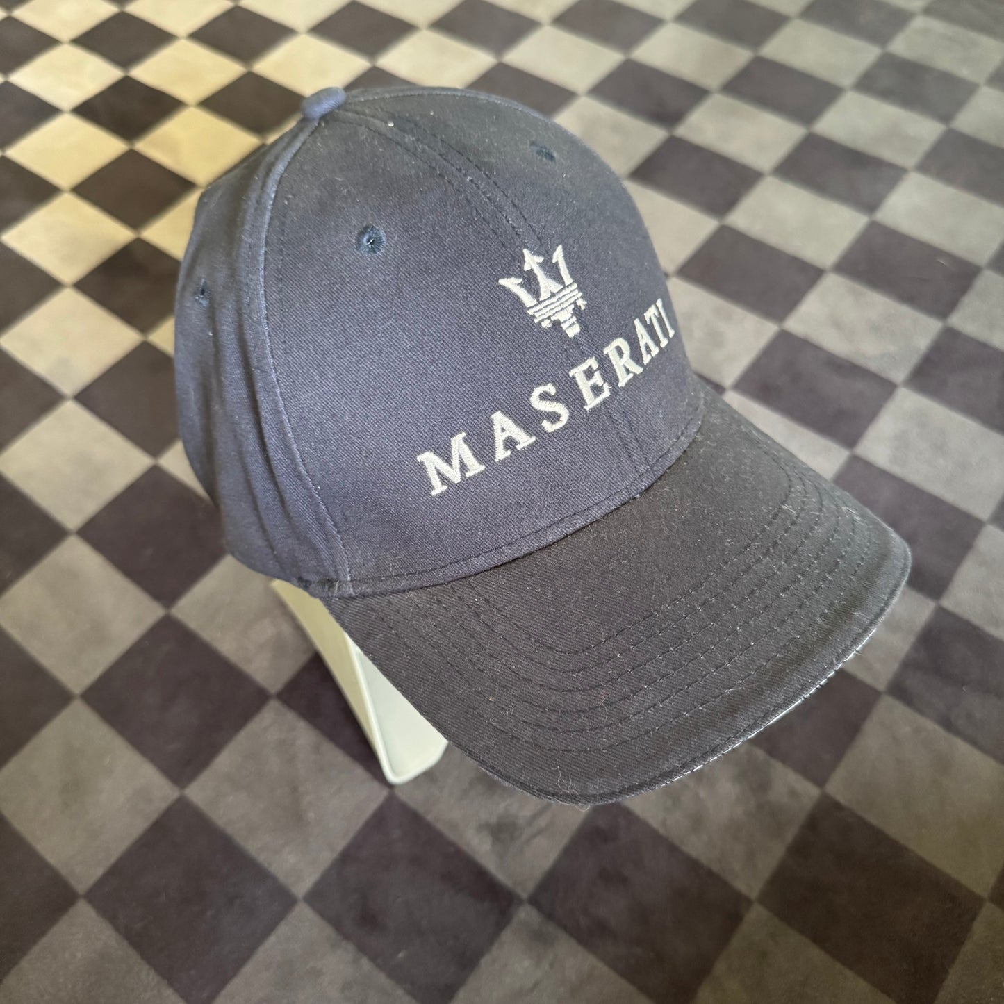 Vintage Maserati Navy Strapback Hat Cap