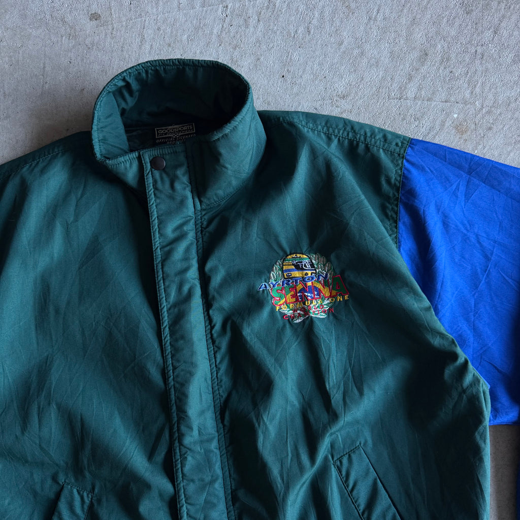 80s Ayrton Senna Formula 1 World Champion Jacket (L)