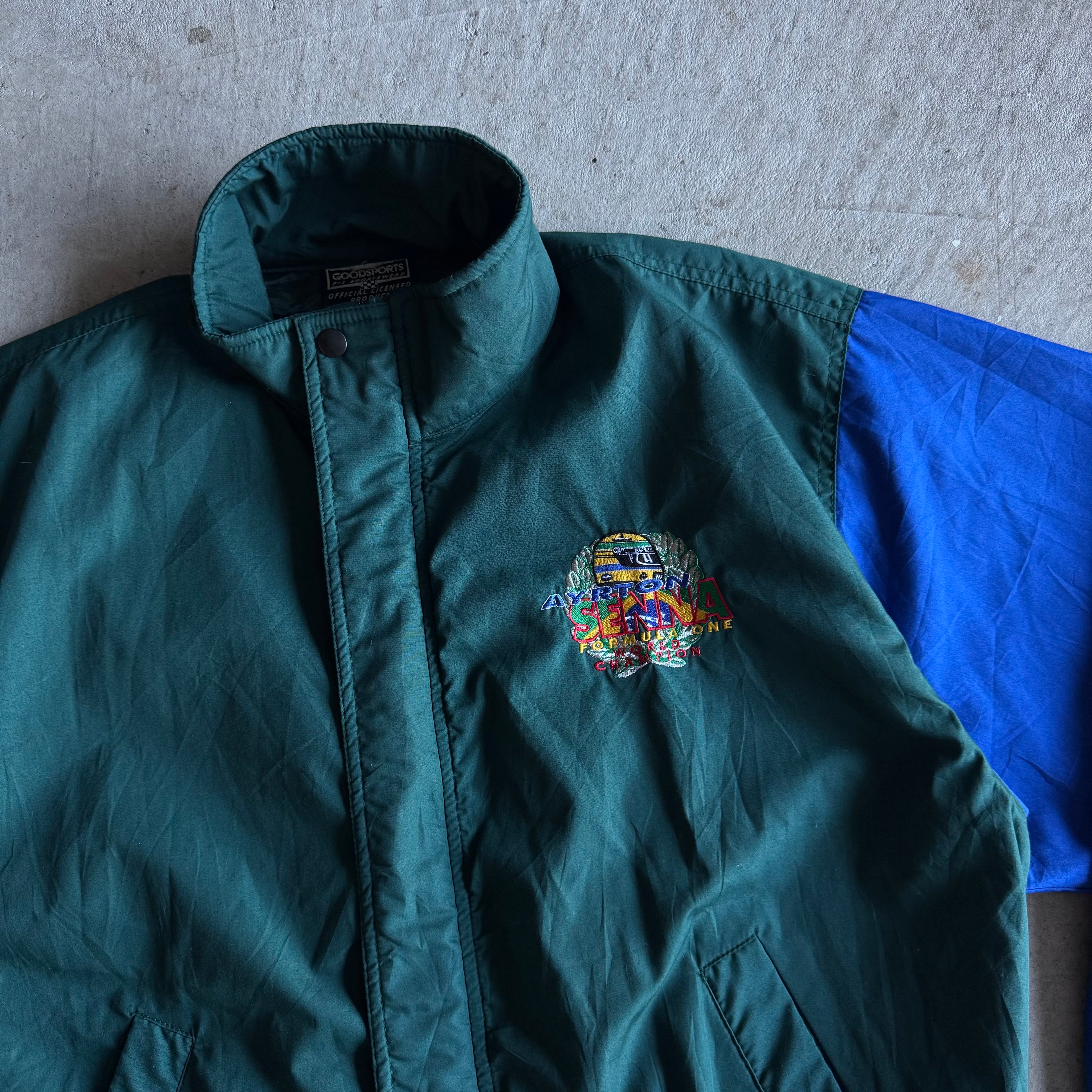 80s Ayrton Senna Formula 1 World Champion Jacket (L)