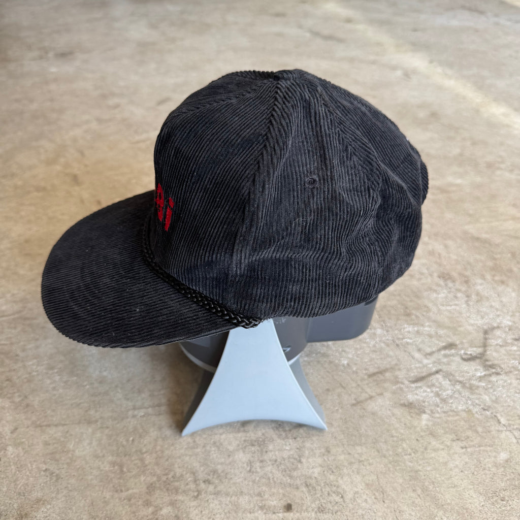 90s BMW 328i Black Corduroy Snapback Hat