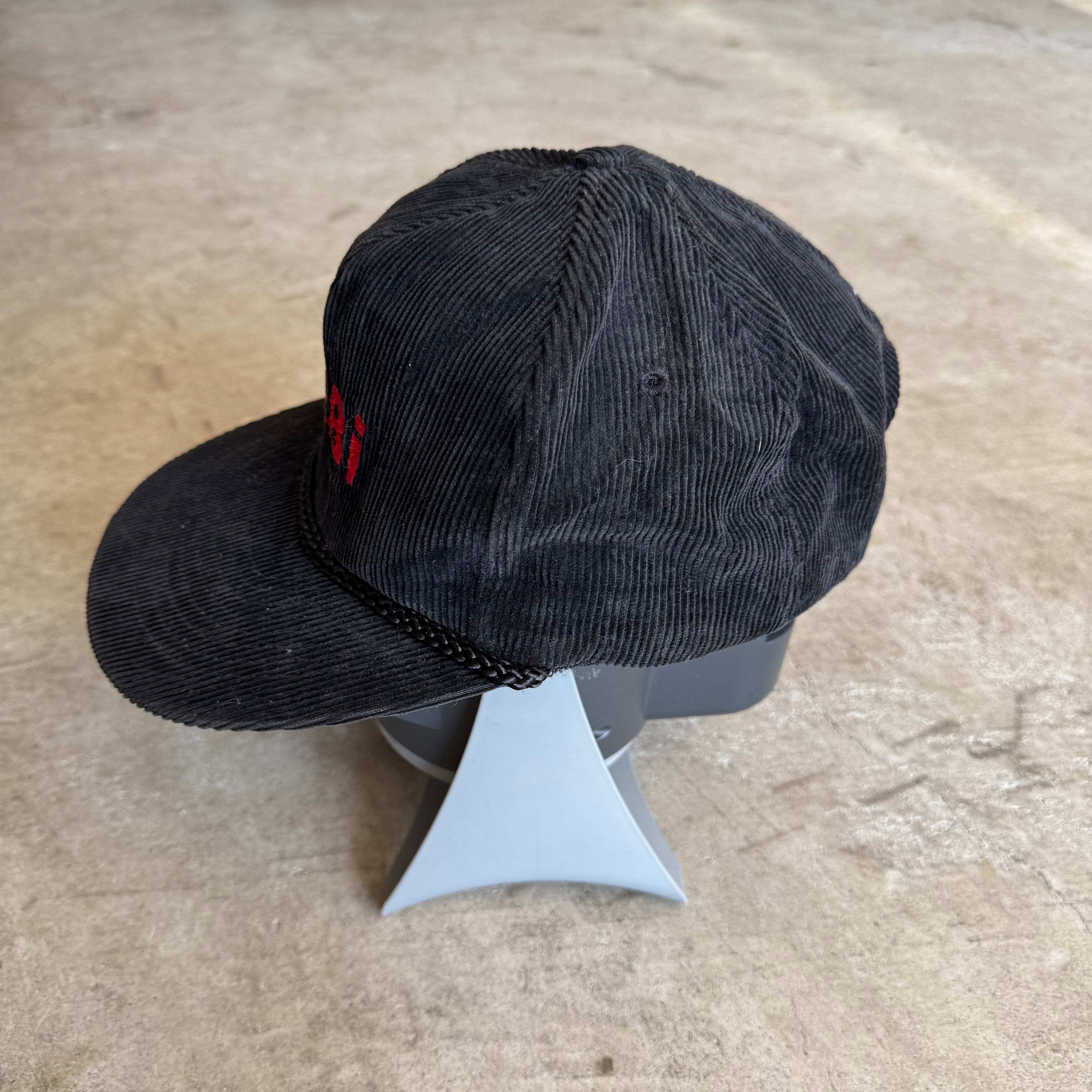 90s BMW 328i Black Corduroy Snapback Hat