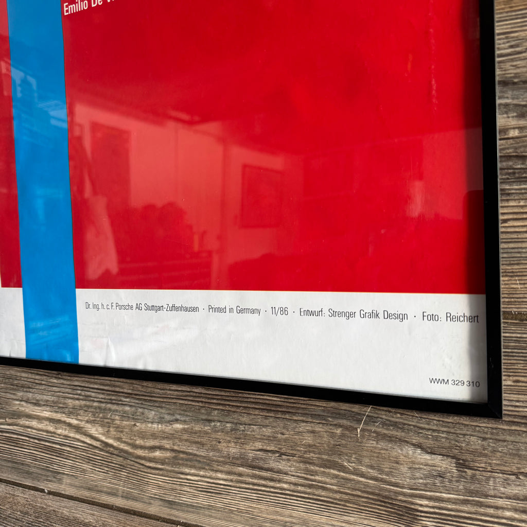 1986 Porsche Cup Blaupunkt 956 Victory Poster